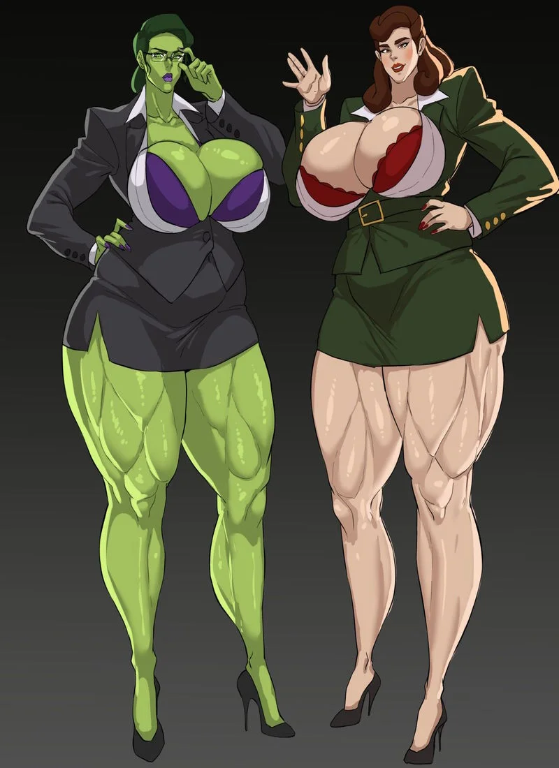 She-Hulk & Peggy Carter [Cyberboi] cover