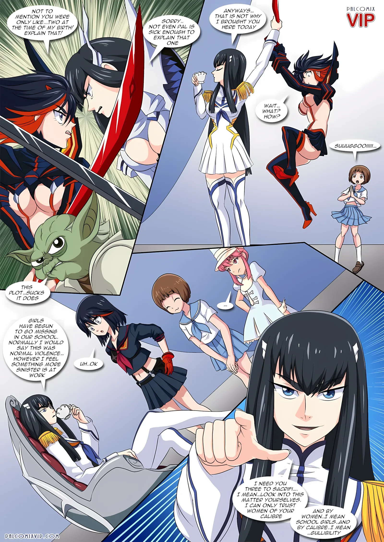 On Her Majesty’s Hentai Service (Kill la Kill) [Palcomix], 1 . On Her Majesty's Hentai Service - (Kill la Kill) [Palcomix], page 4 of 31