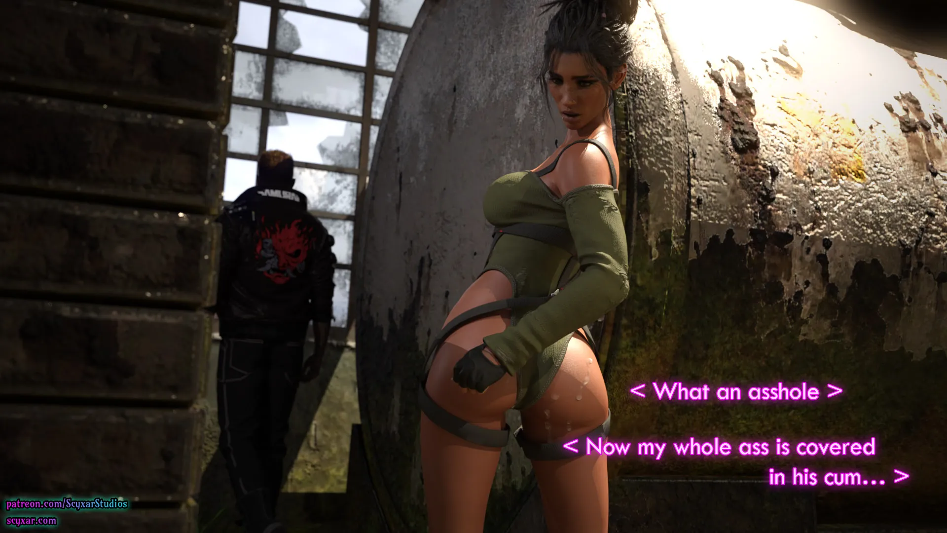 Once You Go Black, You Never Go Back (Cyberpunk), 3 . Once You Go Black, You Never Go Back - Chapter 3 [Scyxar Studios], page 36 of 59