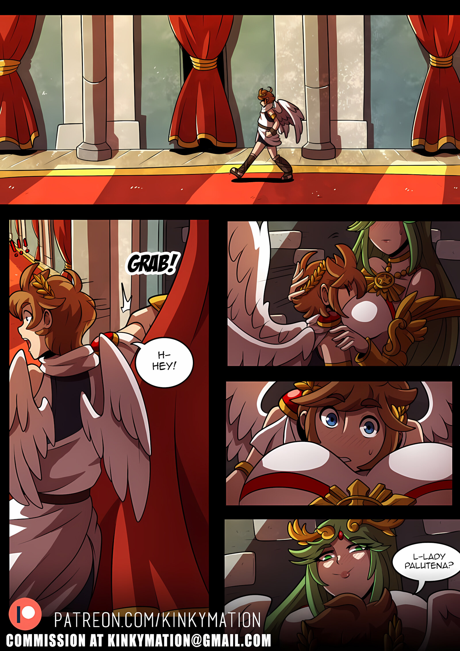 Palutena And Pit [Kinkymation], Palutena And Pit 2, page 1 of 8