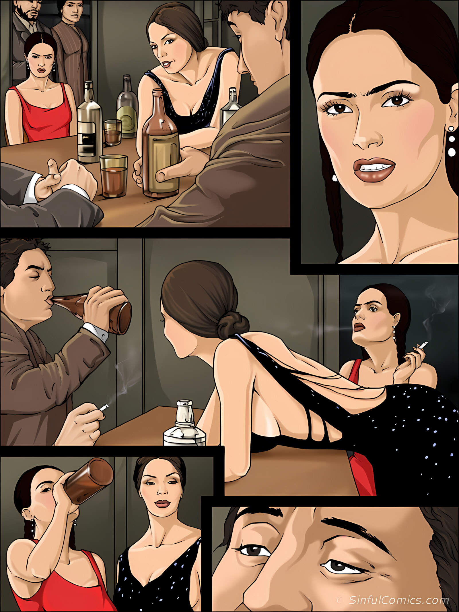 Salma Hayek [Sinful Comics], Salma Hayek, page 1 of 20