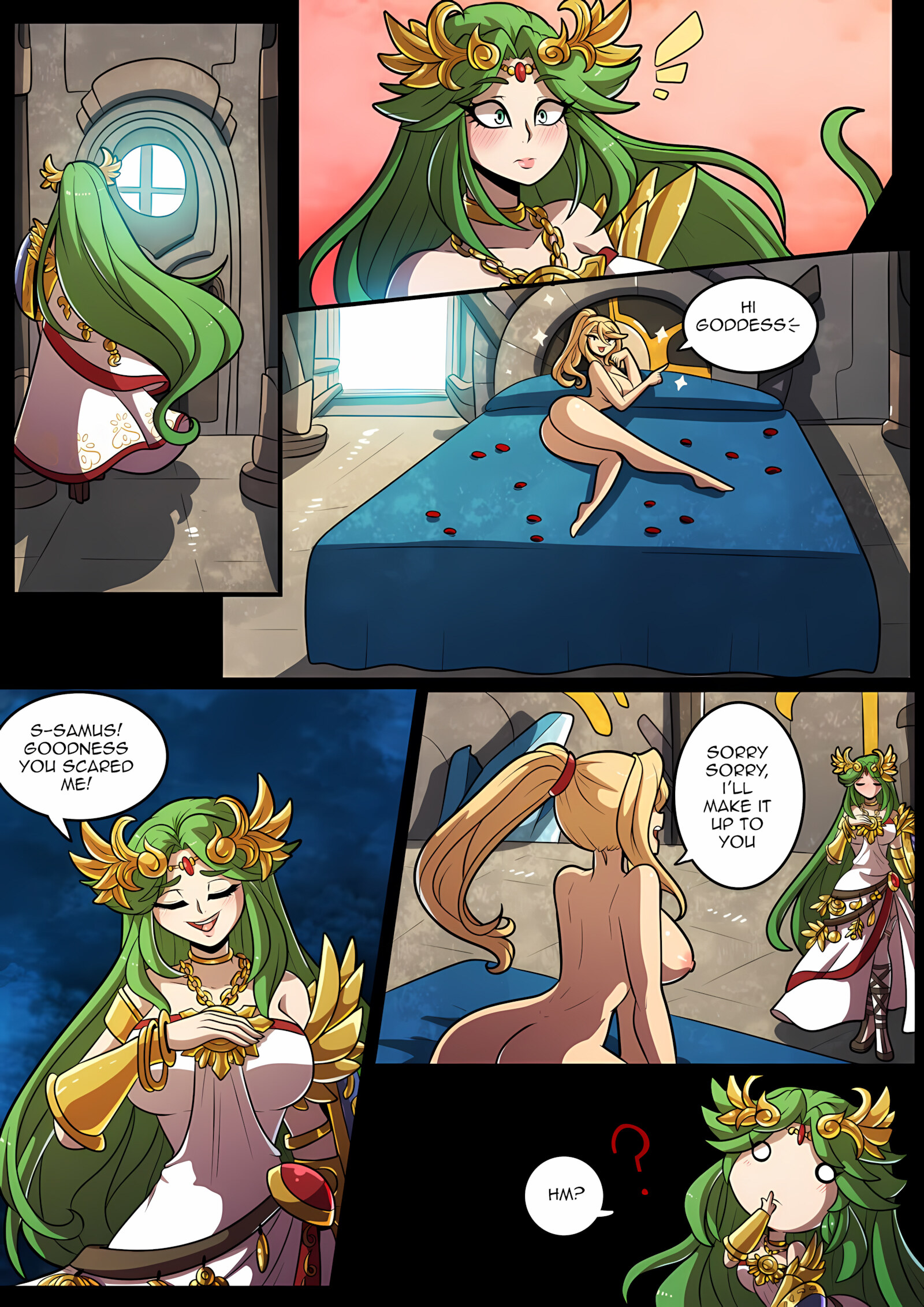 Samus And Palutena’s Bedroom Smash! [Kinkymation], Samus And Palutena’s Bedroom Smash!, page 4 of 17