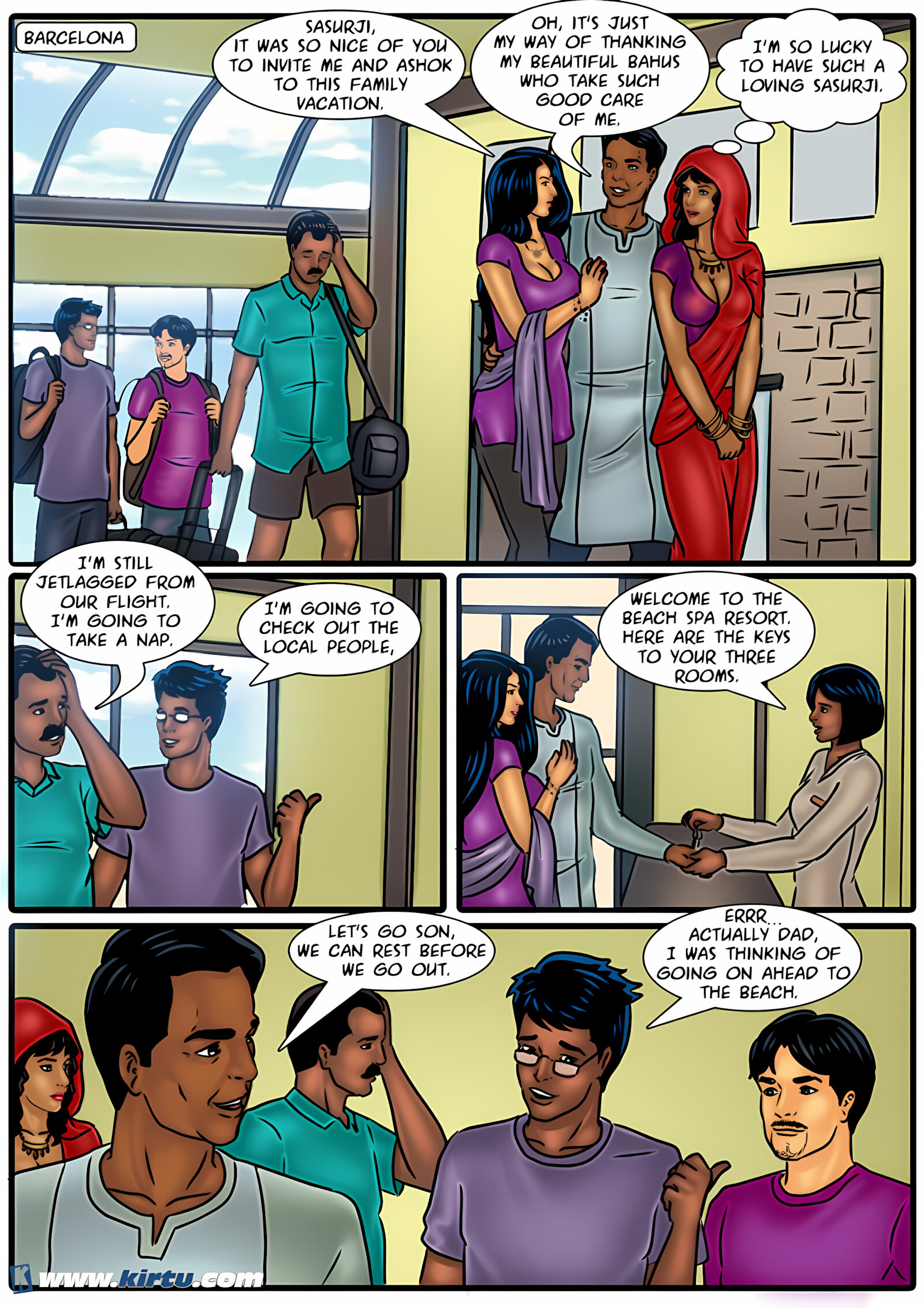 Savita Bhabhi 51-60 [Kirtu], Savita Bhabhi 57 - The Bad Bahus, page 2 of 31