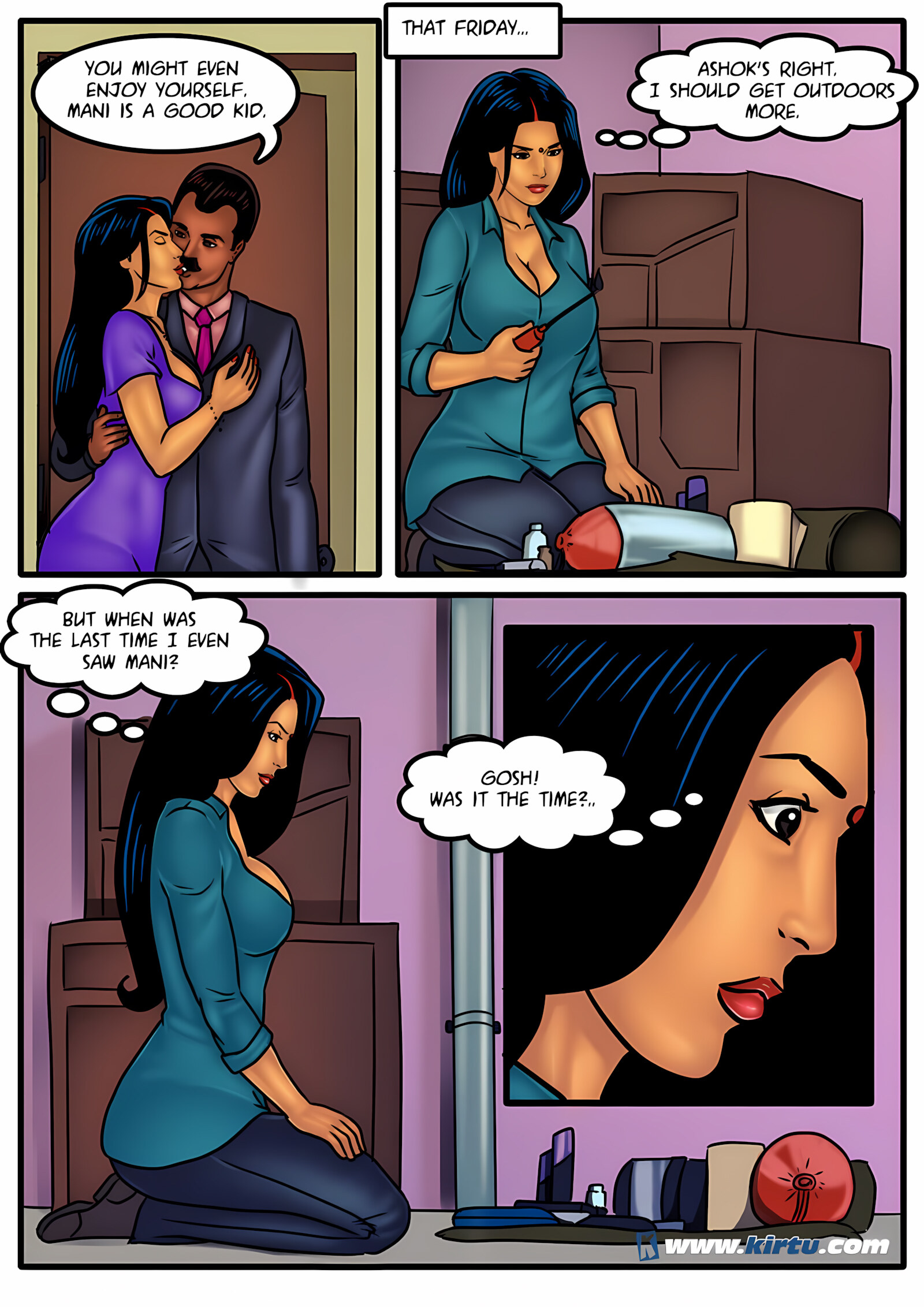 Savita Bhabhi 51-60 [Kirtu], Savita Bhabhi 51 - Camping in the Cold, page 4 of 31