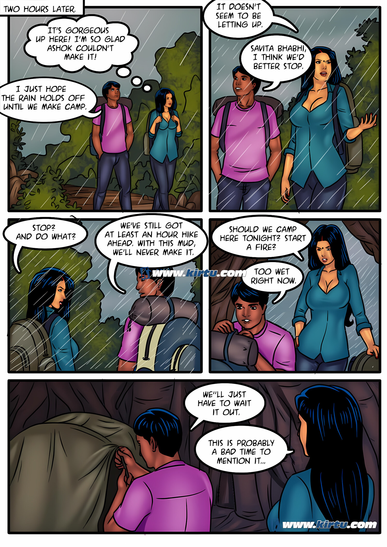 Savita Bhabhi 51-60 [Kirtu], Savita Bhabhi 51 - Camping in the Cold, page 9 of 31