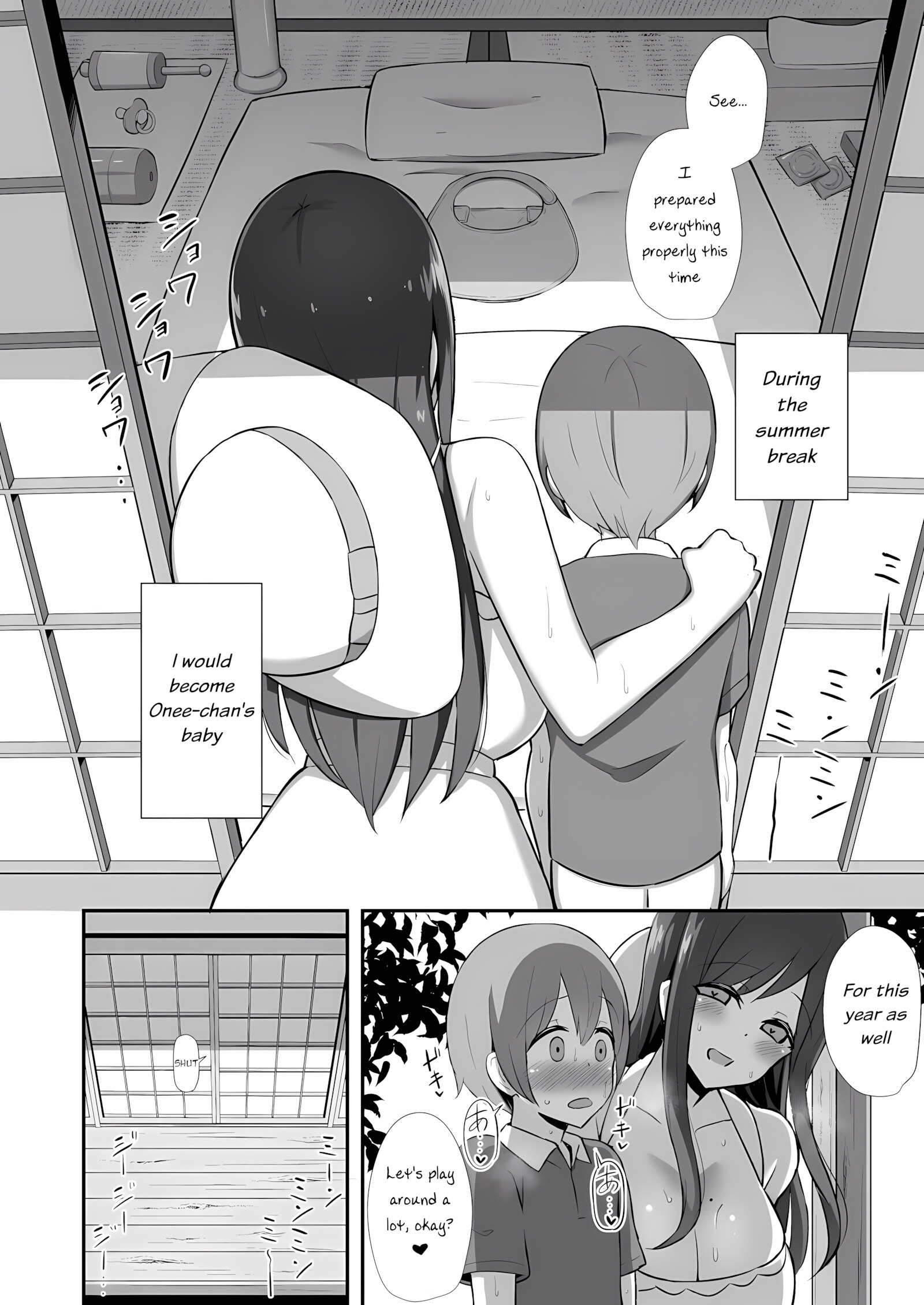 Shiro OnePi Onee-san to Babubabu Inaka Ecchi [Hanabi], Shiro OnePi Onee-san to Babubabu Inaka Ecchi, page 5 of 35