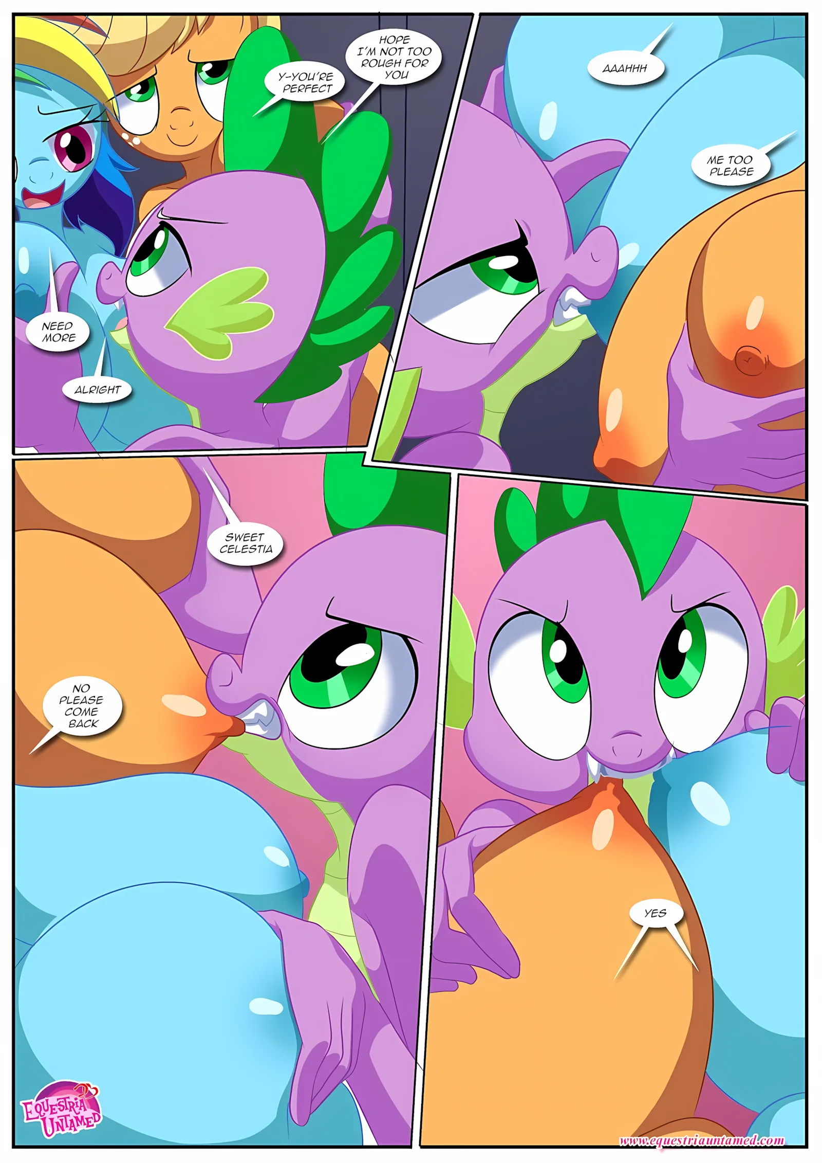 Spike’s Harem (My Little Pony – Friendship Is Magic) [PalComix], 9 . Spike's Ultimate Fantasies or The Dragon King's Harem - Chapter 9 (My Little Pony - Friendship Is Magic) [PalComix], page 46 of 90