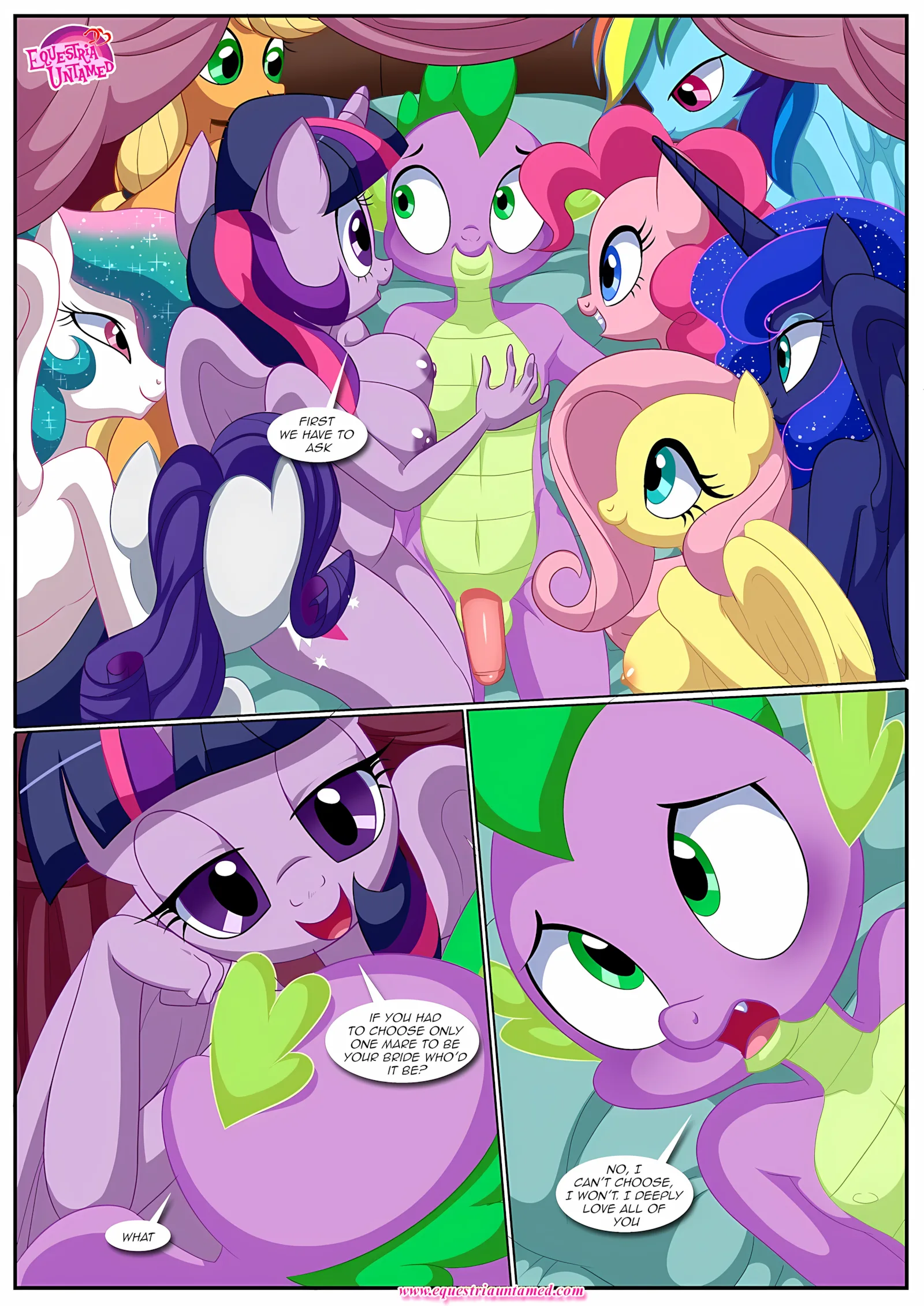 Spike’s Harem (My Little Pony – Friendship Is Magic) [PalComix], 9 . Spike's Ultimate Fantasies or The Dragon King's Harem - Chapter 9 (My Little Pony - Friendship Is Magic) [PalComix], page 88 of 90