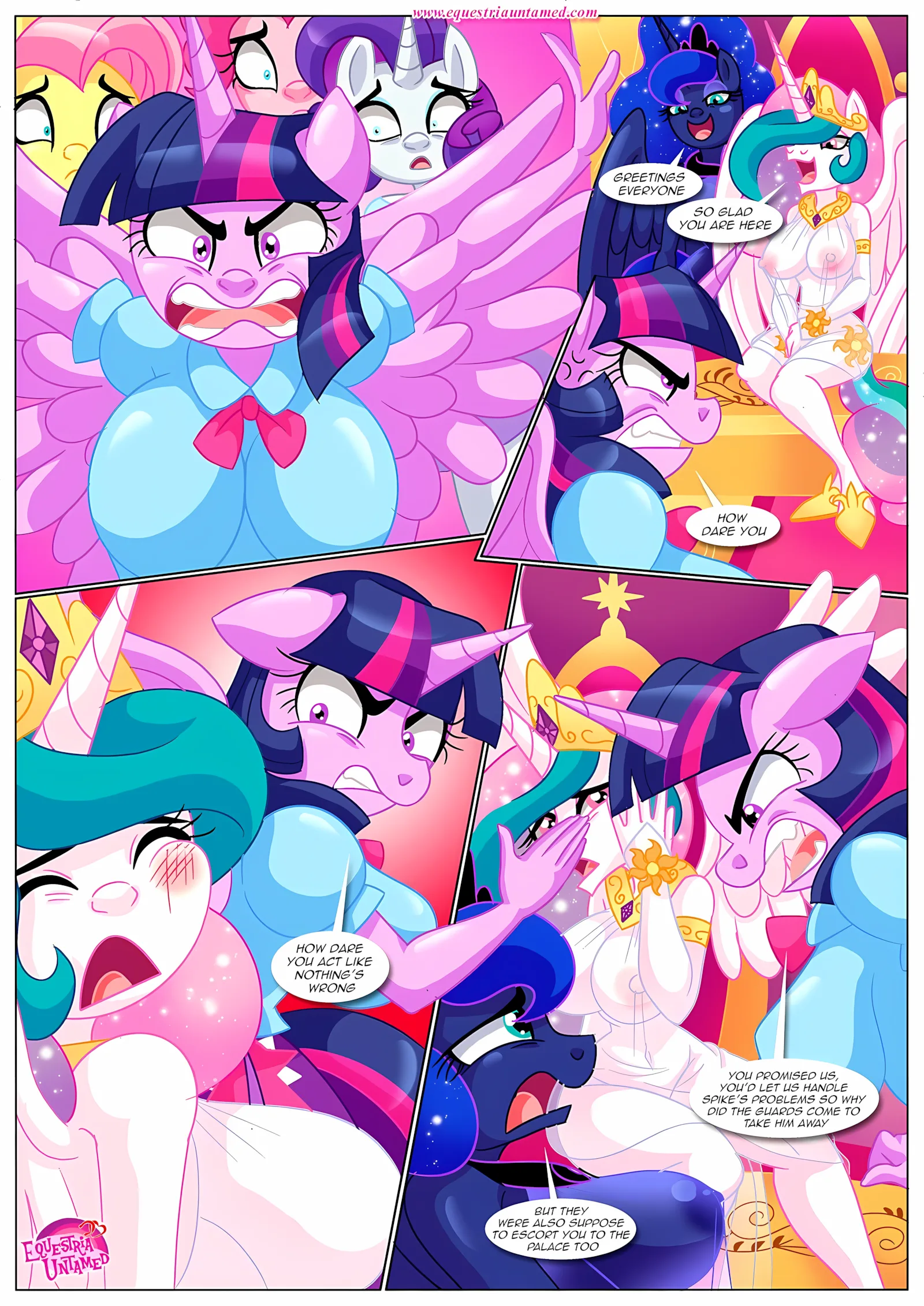 Spike’s Harem (My Little Pony – Friendship Is Magic) [PalComix], 8 . The Night The Sun and Moon Cum Together - Chapter 8 (My Little Pony - Friendship Is Magic) [PalComix], page 12 of 56