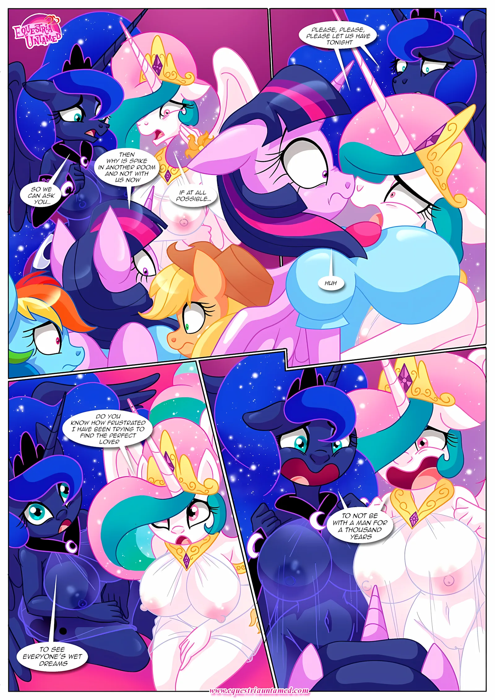 Spike’s Harem (My Little Pony – Friendship Is Magic) [PalComix], 8 . The Night The Sun and Moon Cum Together - Chapter 8 (My Little Pony - Friendship Is Magic) [PalComix], page 13 of 56