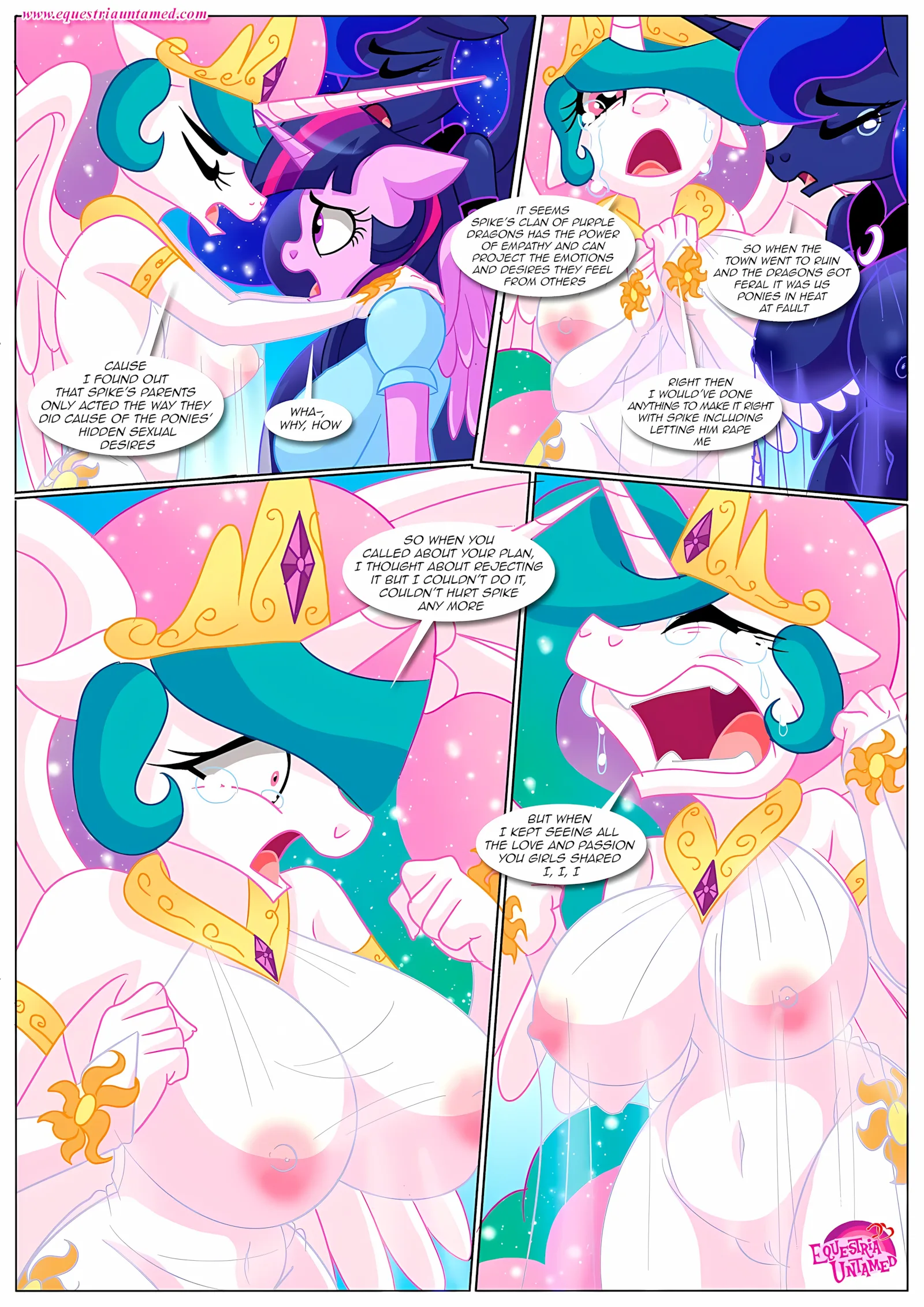 Spike’s Harem (My Little Pony – Friendship Is Magic) [PalComix], 8 . The Night The Sun and Moon Cum Together - Chapter 8 (My Little Pony - Friendship Is Magic) [PalComix], page 15 of 56