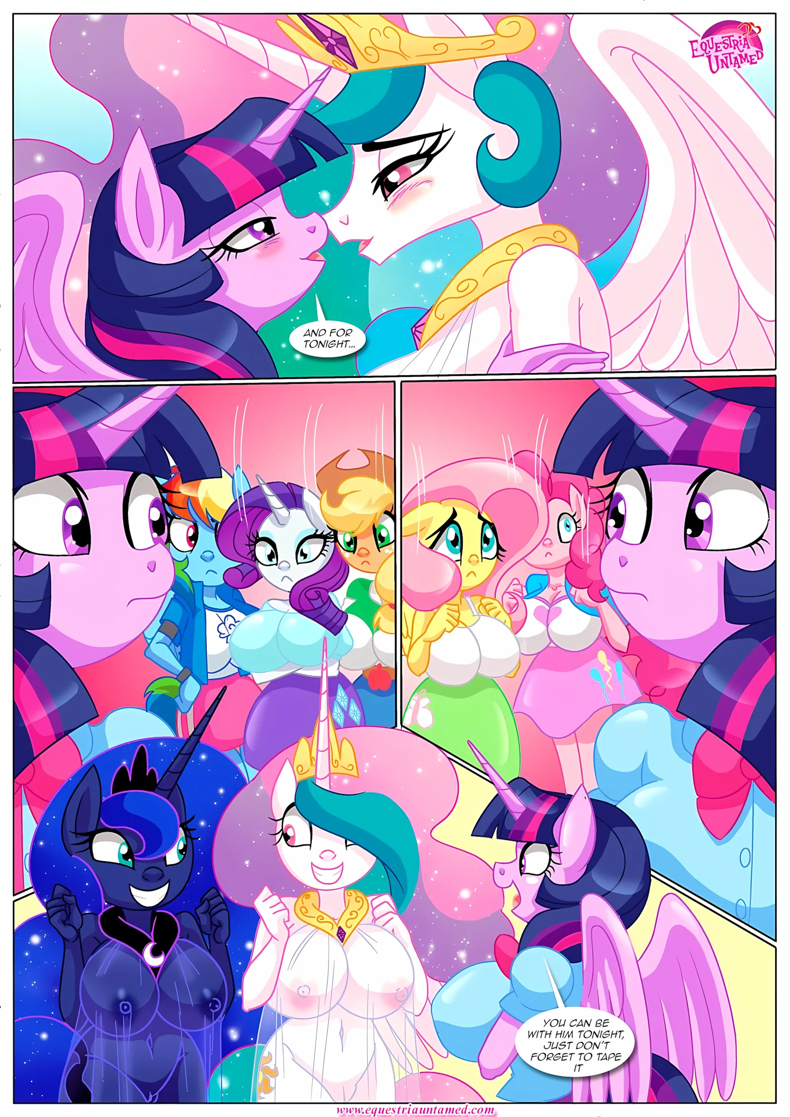 Spike’s Harem (My Little Pony – Friendship Is Magic) [PalComix], 8 . The Night The Sun and Moon Cum Together - Chapter 8 (My Little Pony - Friendship Is Magic) [PalComix], page 17 of 56