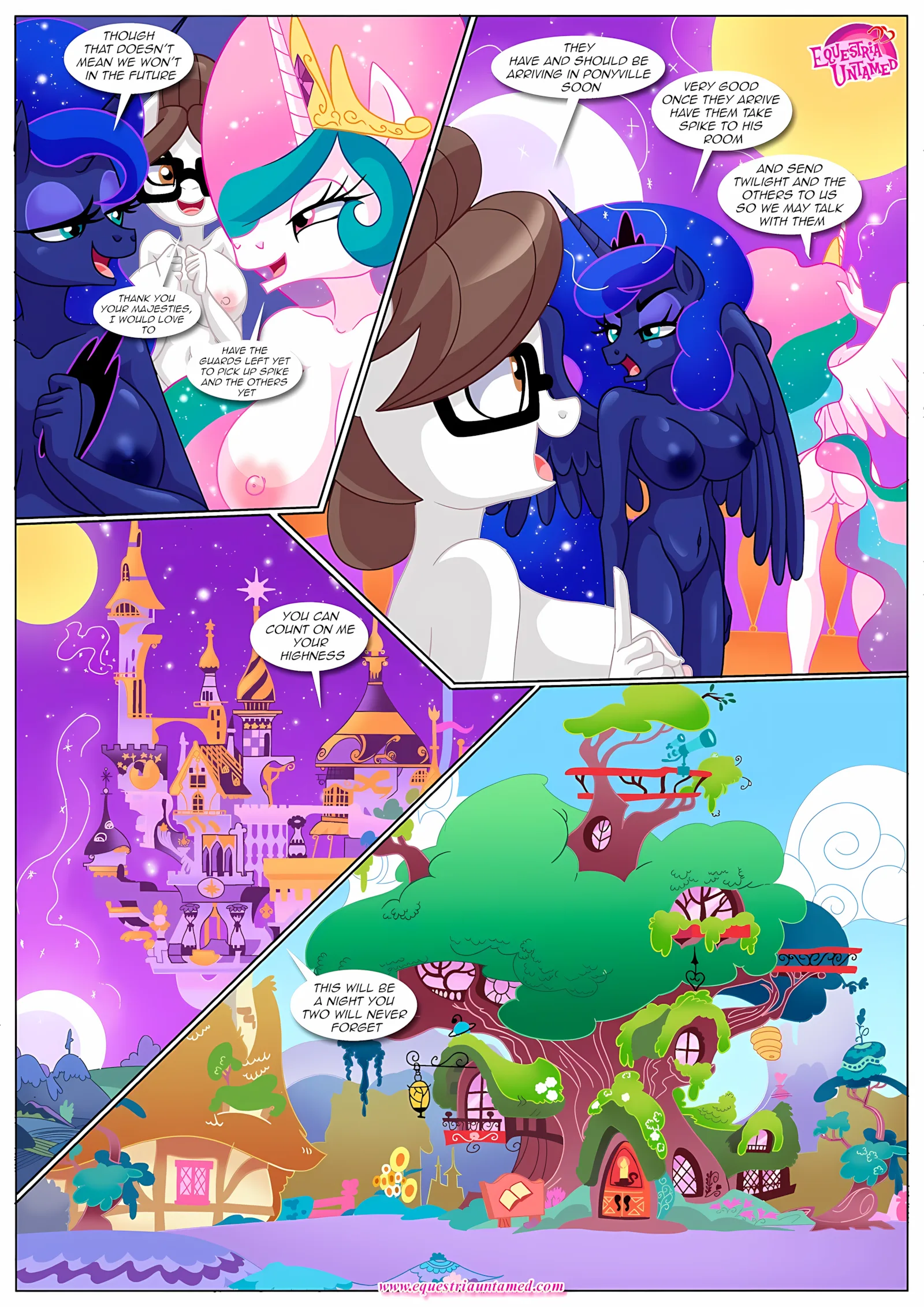 Spike’s Harem (My Little Pony – Friendship Is Magic) [PalComix], 8 . The Night The Sun and Moon Cum Together - Chapter 8 (My Little Pony - Friendship Is Magic) [PalComix], page 4 of 56