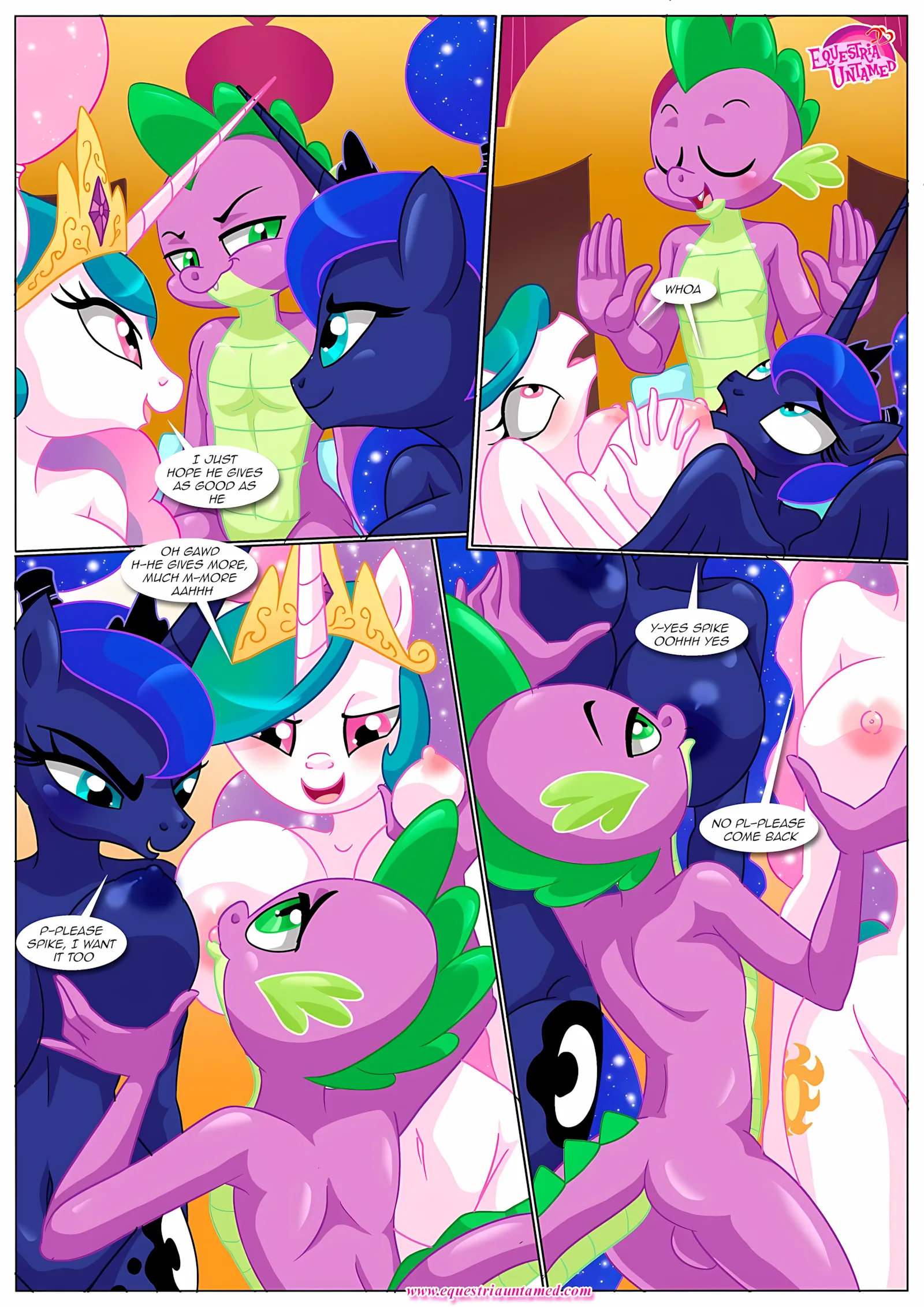 Spike’s Harem (My Little Pony – Friendship Is Magic) [PalComix], 8 . The Night The Sun and Moon Cum Together - Chapter 8 (My Little Pony - Friendship Is Magic) [PalComix], page 38 of 56
