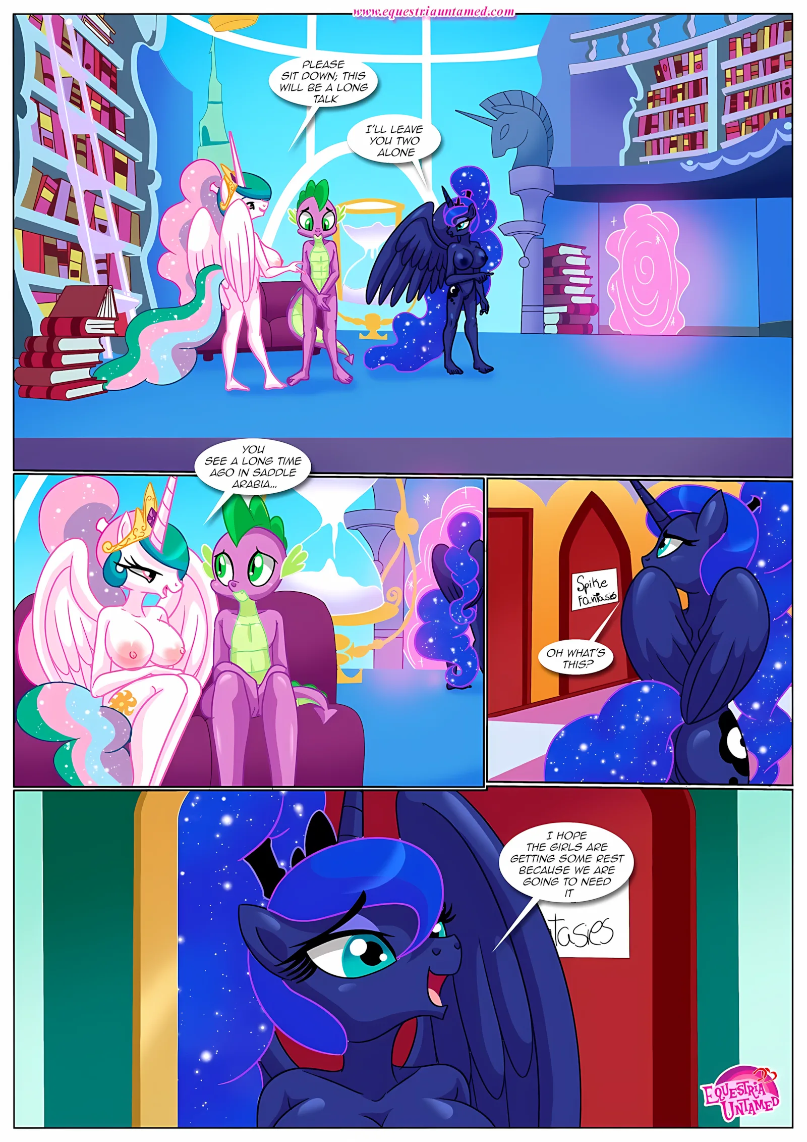 Spike’s Harem (My Little Pony – Friendship Is Magic) [PalComix], 8 . The Night The Sun and Moon Cum Together - Chapter 8 (My Little Pony - Friendship Is Magic) [PalComix], page 51 of 56