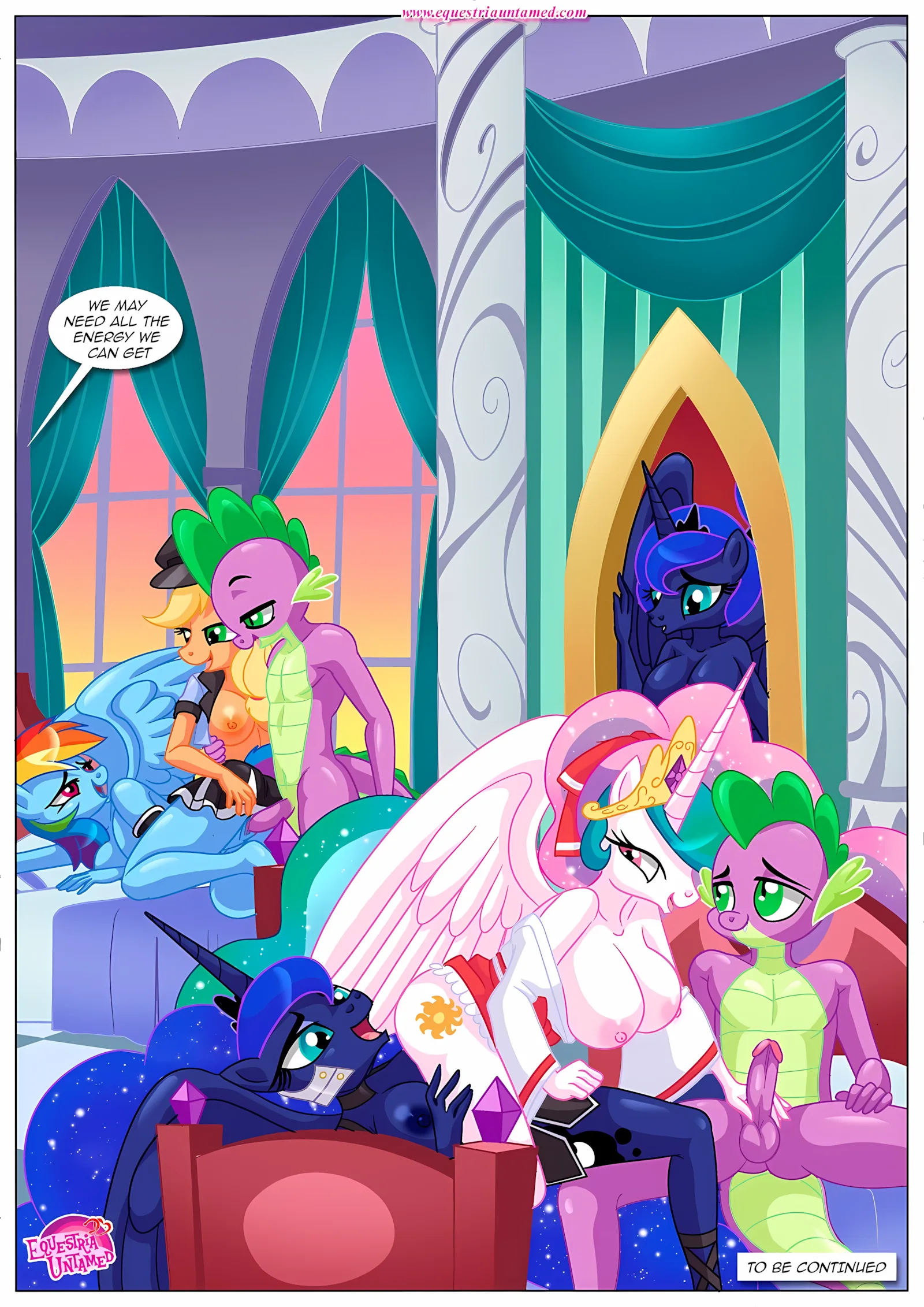 Spike’s Harem (My Little Pony – Friendship Is Magic) [PalComix], 8 . The Night The Sun and Moon Cum Together - Chapter 8 (My Little Pony - Friendship Is Magic) [PalComix], page 56 of 56