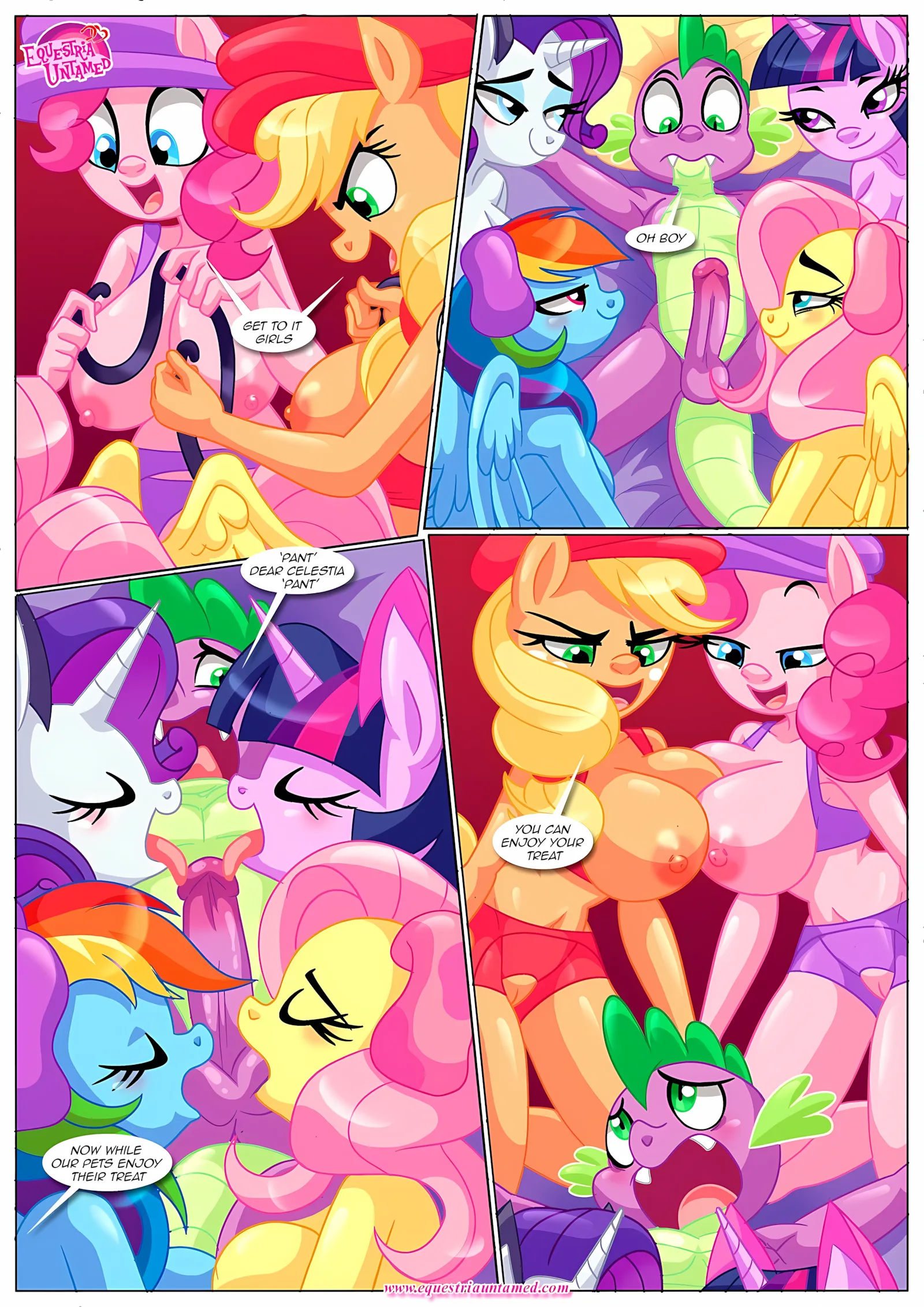 Spike’s Harem (My Little Pony – Friendship Is Magic) [PalComix], 8 . The Night The Sun and Moon Cum Together - Chapter 8 (My Little Pony - Friendship Is Magic) [PalComix], page 7 of 56