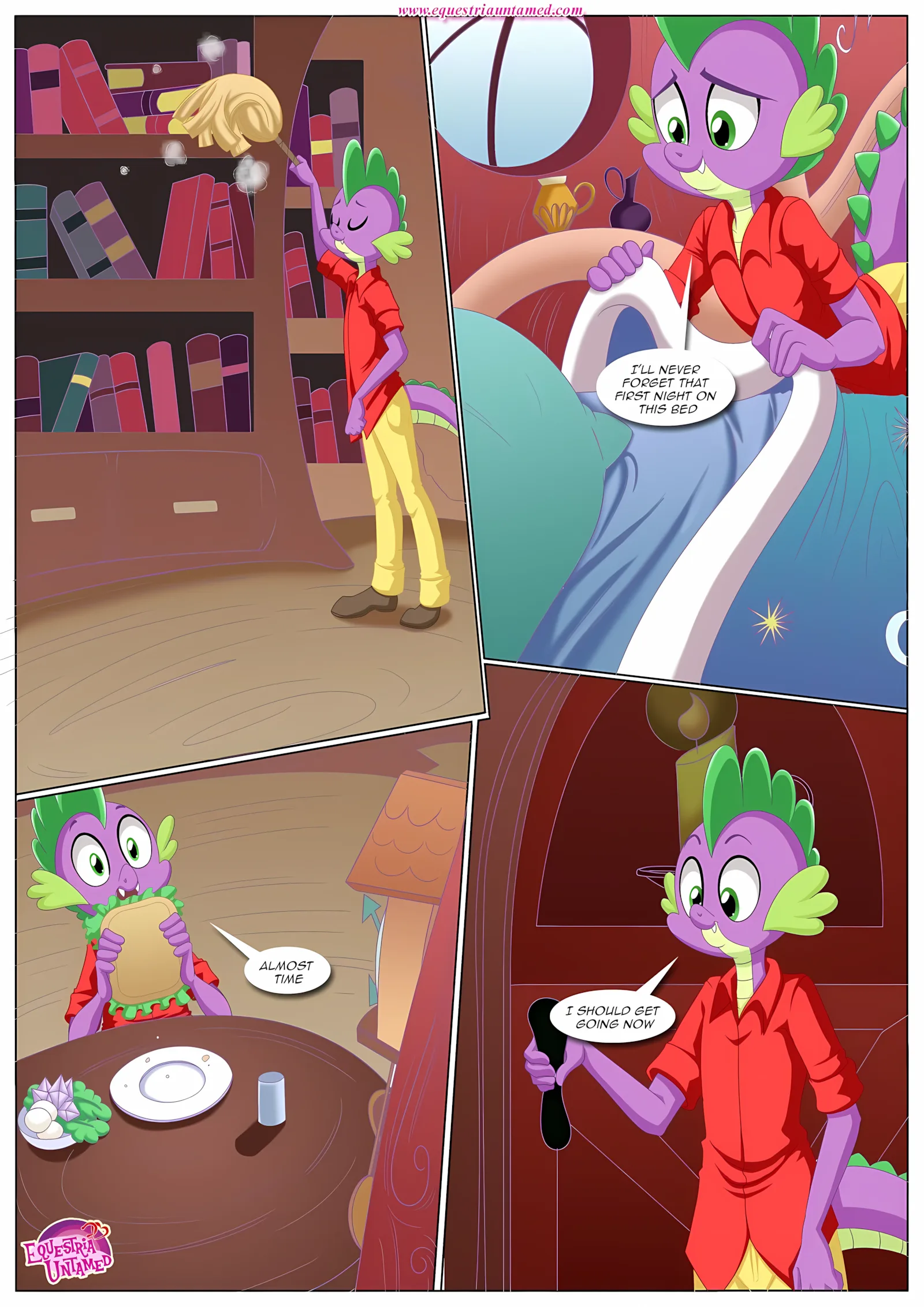 Spike’s Harem (My Little Pony – Friendship Is Magic) [PalComix], 7 . Pinkie's Playhouse - Chapter 7 (My Little Pony - Friendship Is Magic) [PalComix], page 14 of 49