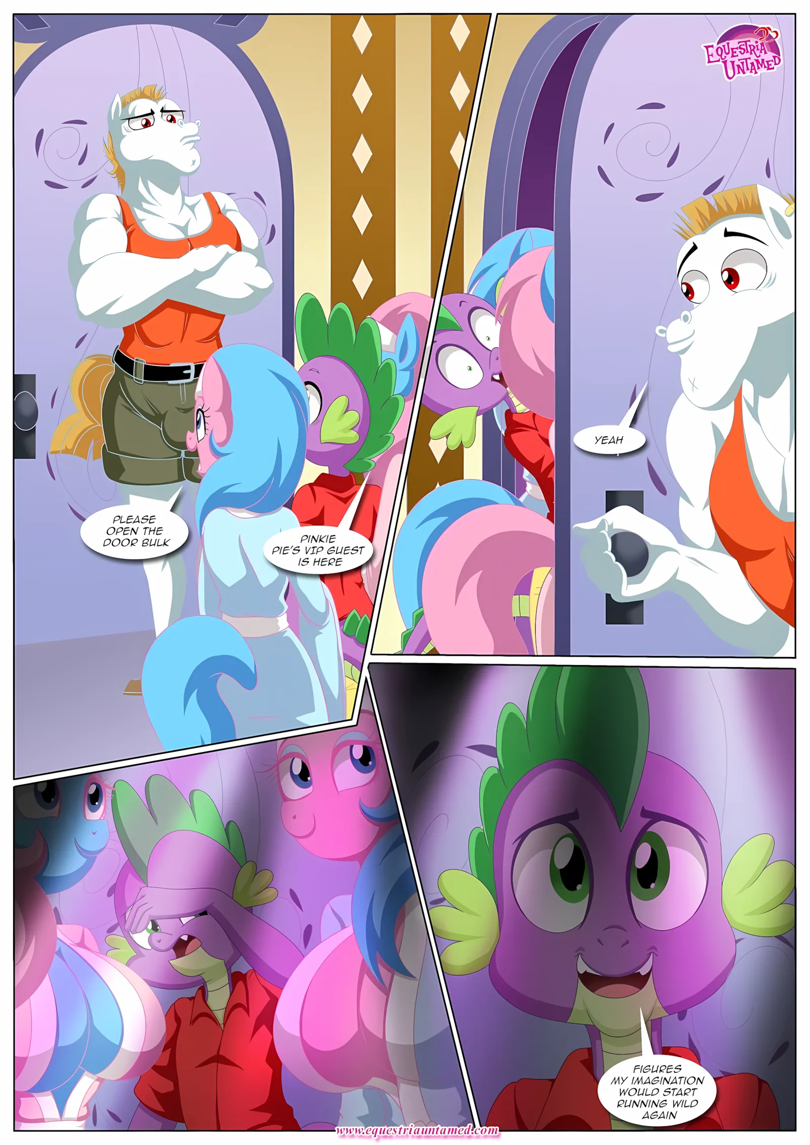Spike’s Harem (My Little Pony – Friendship Is Magic) [PalComix], 7 . Pinkie's Playhouse - Chapter 7 (My Little Pony - Friendship Is Magic) [PalComix], page 17 of 49