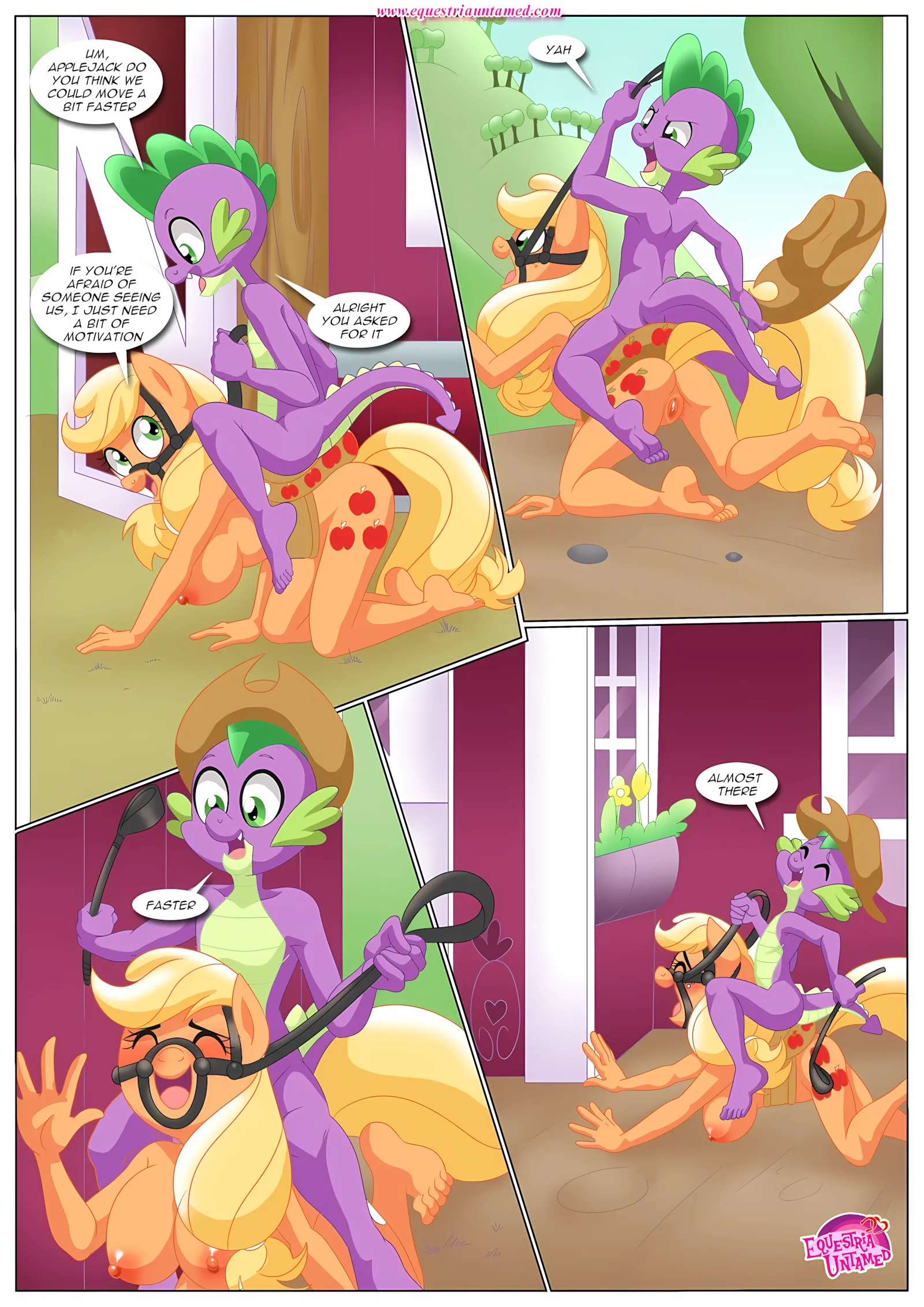 Spike’s Harem (My Little Pony – Friendship Is Magic) [PalComix], 7 . Pinkie's Playhouse - Chapter 7 (My Little Pony - Friendship Is Magic) [PalComix], page 5 of 49