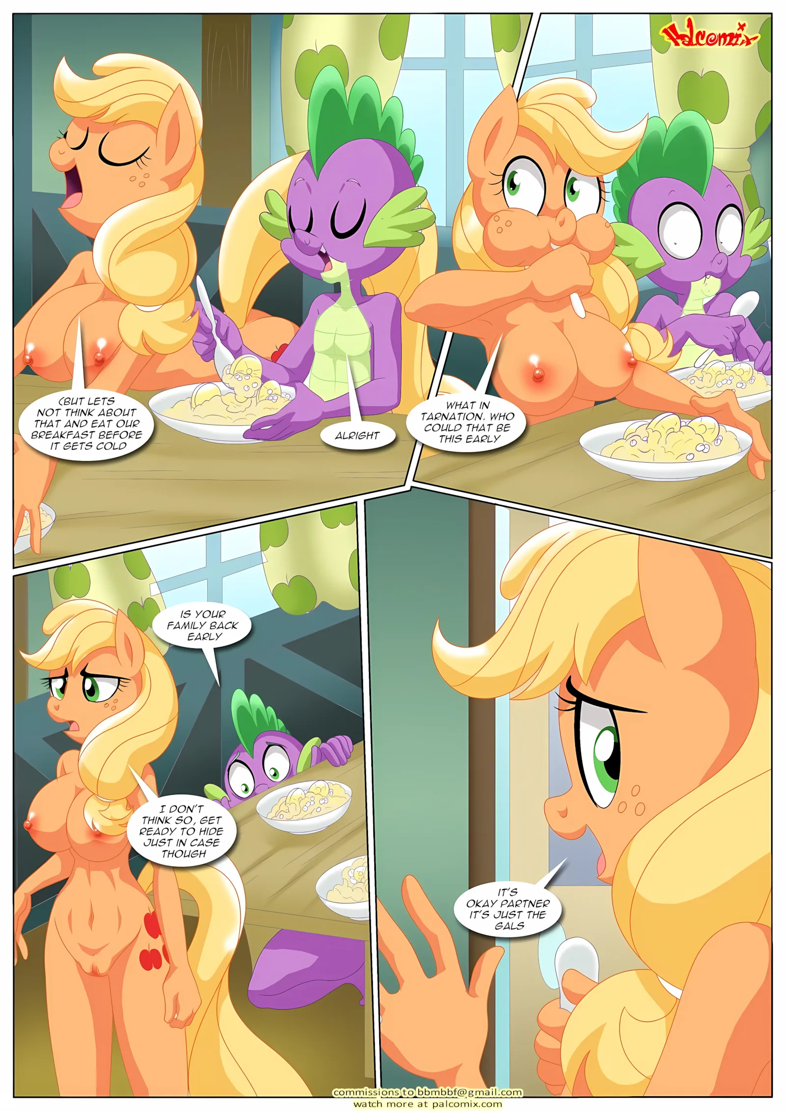 Spike’s Harem (My Little Pony – Friendship Is Magic) [PalComix], 7 . Pinkie's Playhouse - Chapter 7 (My Little Pony - Friendship Is Magic) [PalComix], page 8 of 49