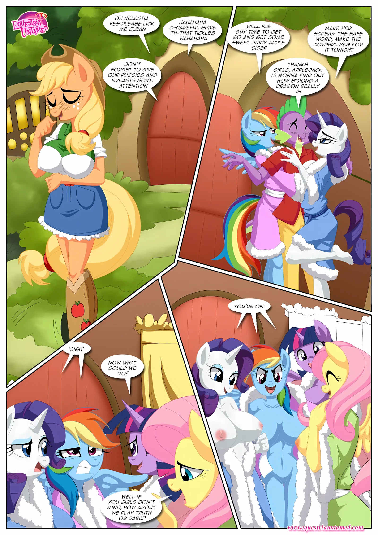 Spike’s Harem (My Little Pony – Friendship Is Magic) [PalComix], 6 . An Apple’s Core Is Always Hardcore - Chapter 6 (My Little Pony - Friendship Is Magic) [PalComix], page 16 of 46