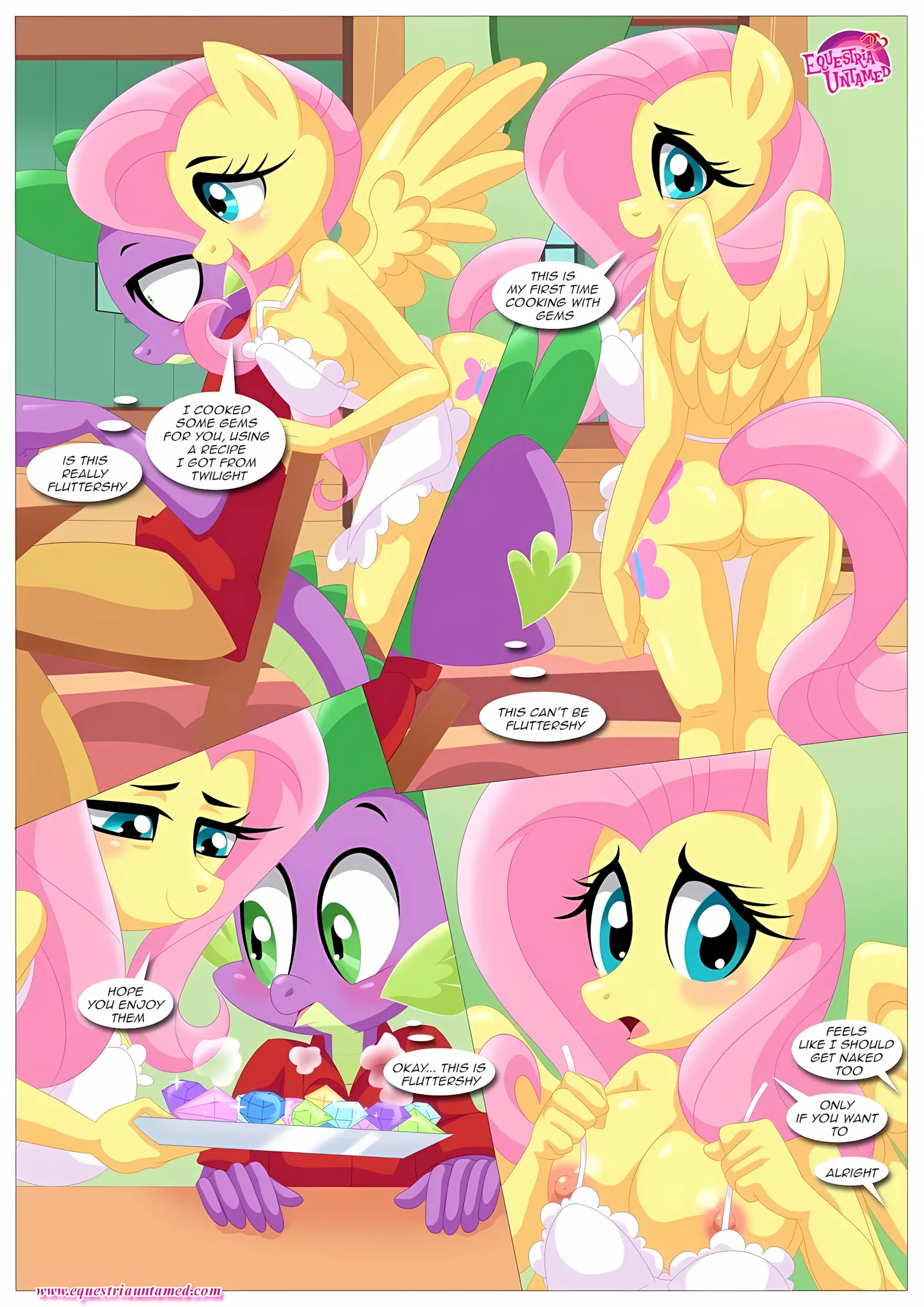 Spike’s Harem (My Little Pony – Friendship Is Magic) [PalComix], 5 . The Secret Ingredient Is Fluttershy... Fluttershy - Chapter 5 (My Little Pony - Friendship Is Magic) [PalComix], page 20 of 46