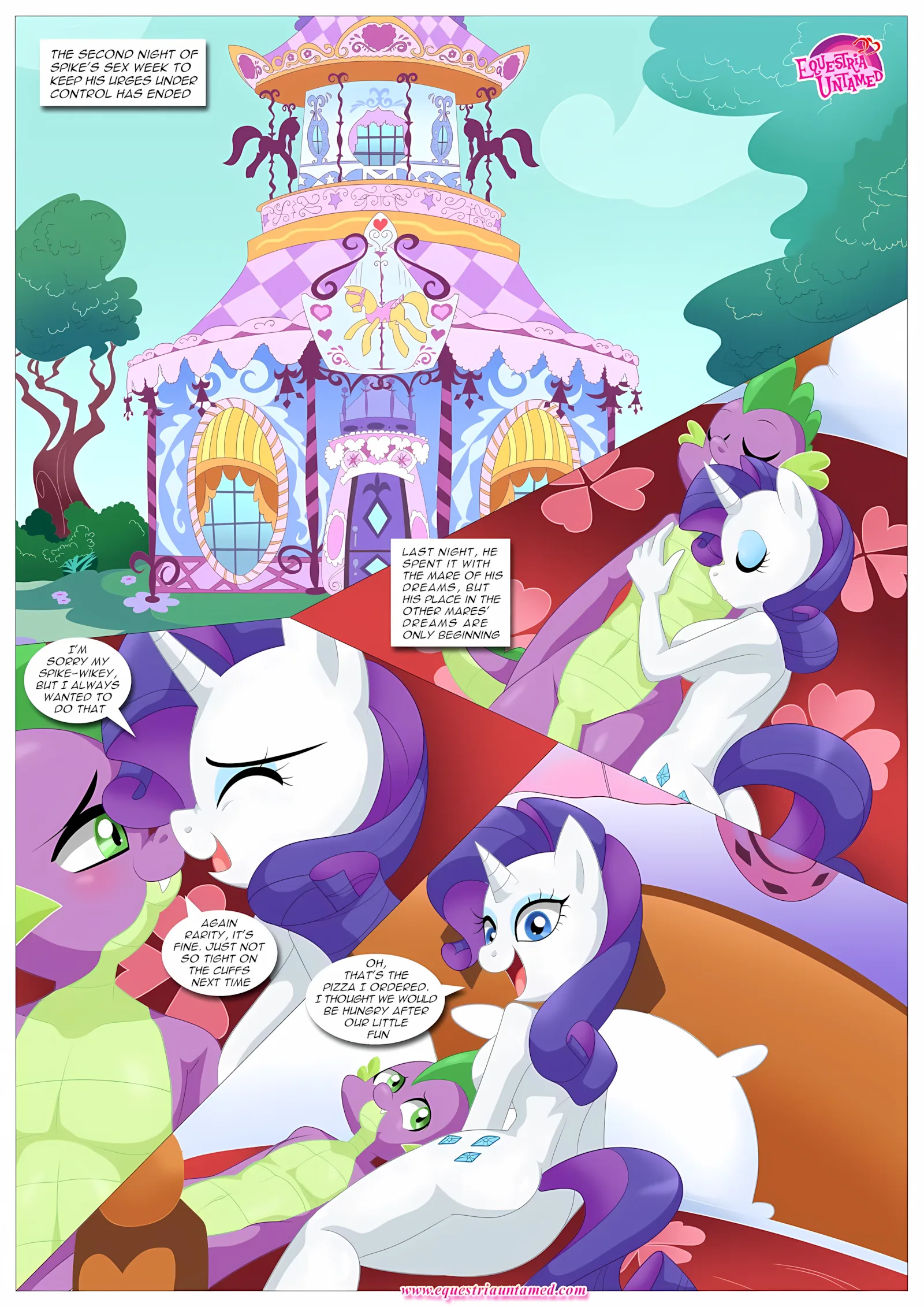 Spike’s Harem (My Little Pony – Friendship Is Magic) [PalComix], 4 . Rainbow Dash's Game Of Extreme PDA - Chapter 4 (My Little Pony - Friendship Is Magic) [PalComix], page 2 of 42