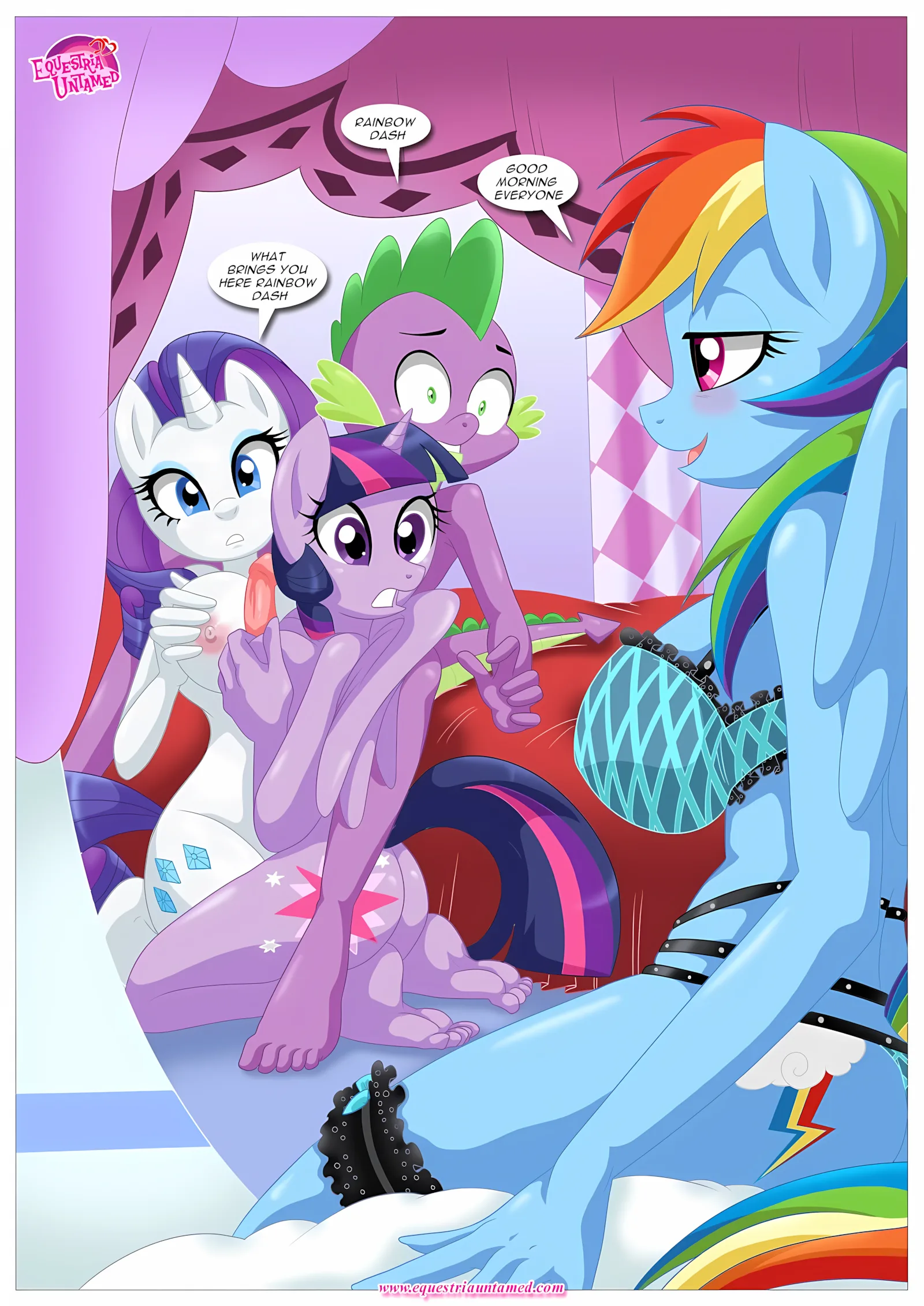 Spike’s Harem (My Little Pony – Friendship Is Magic) [PalComix], 4 . Rainbow Dash's Game Of Extreme PDA - Chapter 4 (My Little Pony - Friendship Is Magic) [PalComix], page 11 of 42