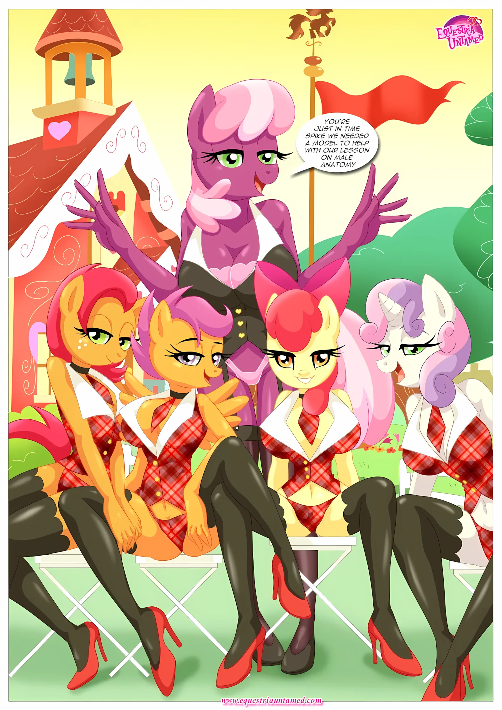 Spike’s Harem (My Little Pony – Friendship Is Magic) [PalComix], 4 . Rainbow Dash's Game Of Extreme PDA - Chapter 4 (My Little Pony - Friendship Is Magic) [PalComix], page 18 of 42