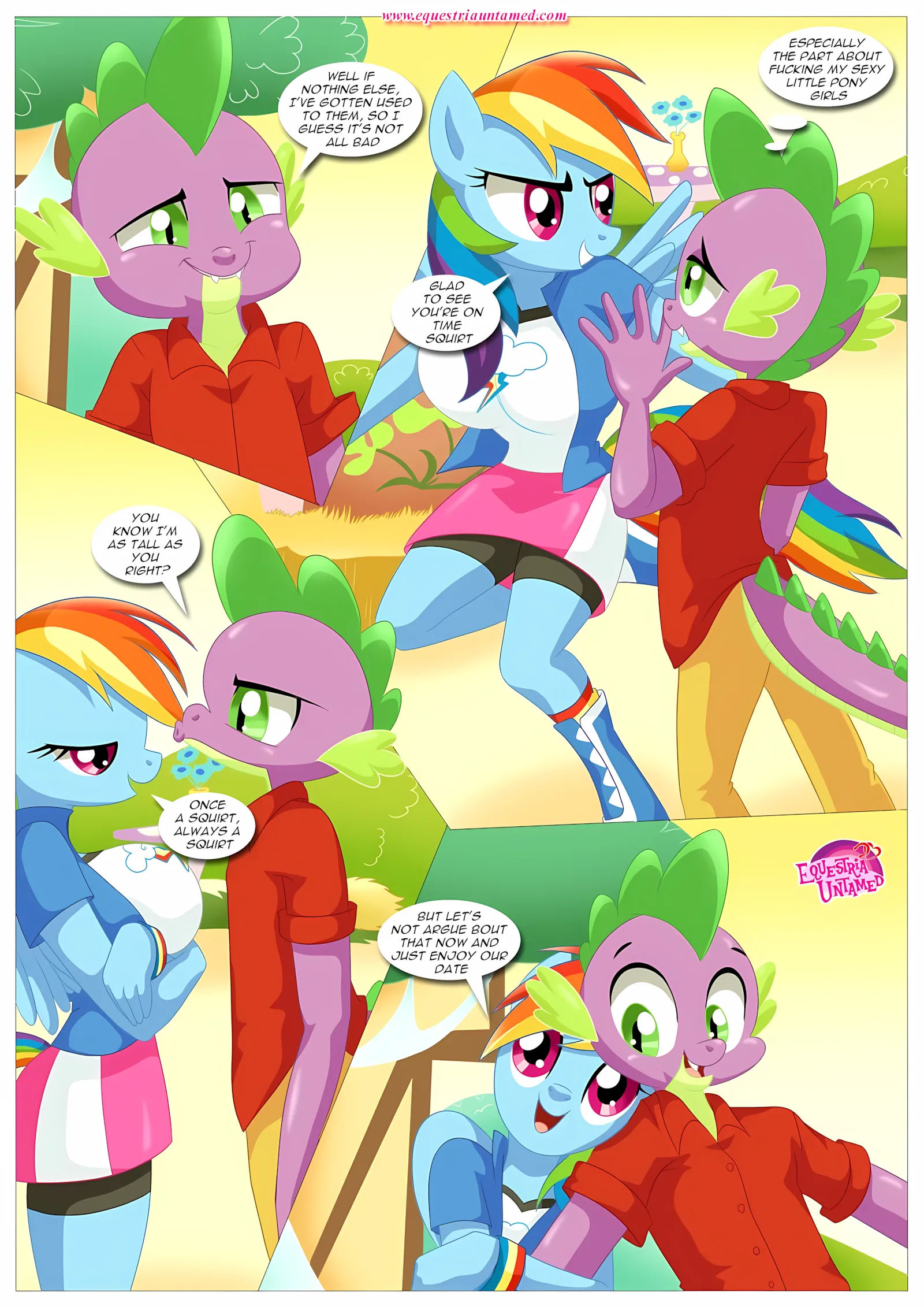 Spike’s Harem (My Little Pony – Friendship Is Magic) [PalComix], 4 . Rainbow Dash's Game Of Extreme PDA - Chapter 4 (My Little Pony - Friendship Is Magic) [PalComix], page 19 of 42