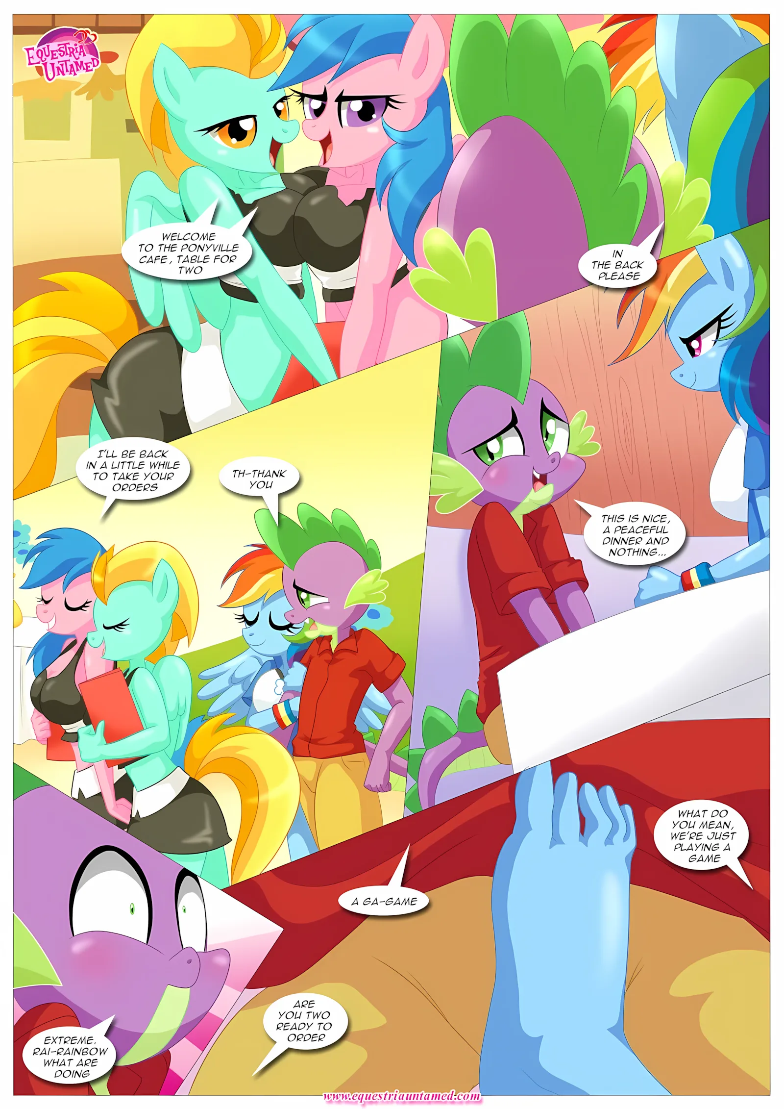Spike’s Harem (My Little Pony – Friendship Is Magic) [PalComix], 4 . Rainbow Dash's Game Of Extreme PDA - Chapter 4 (My Little Pony - Friendship Is Magic) [PalComix], page 20 of 42