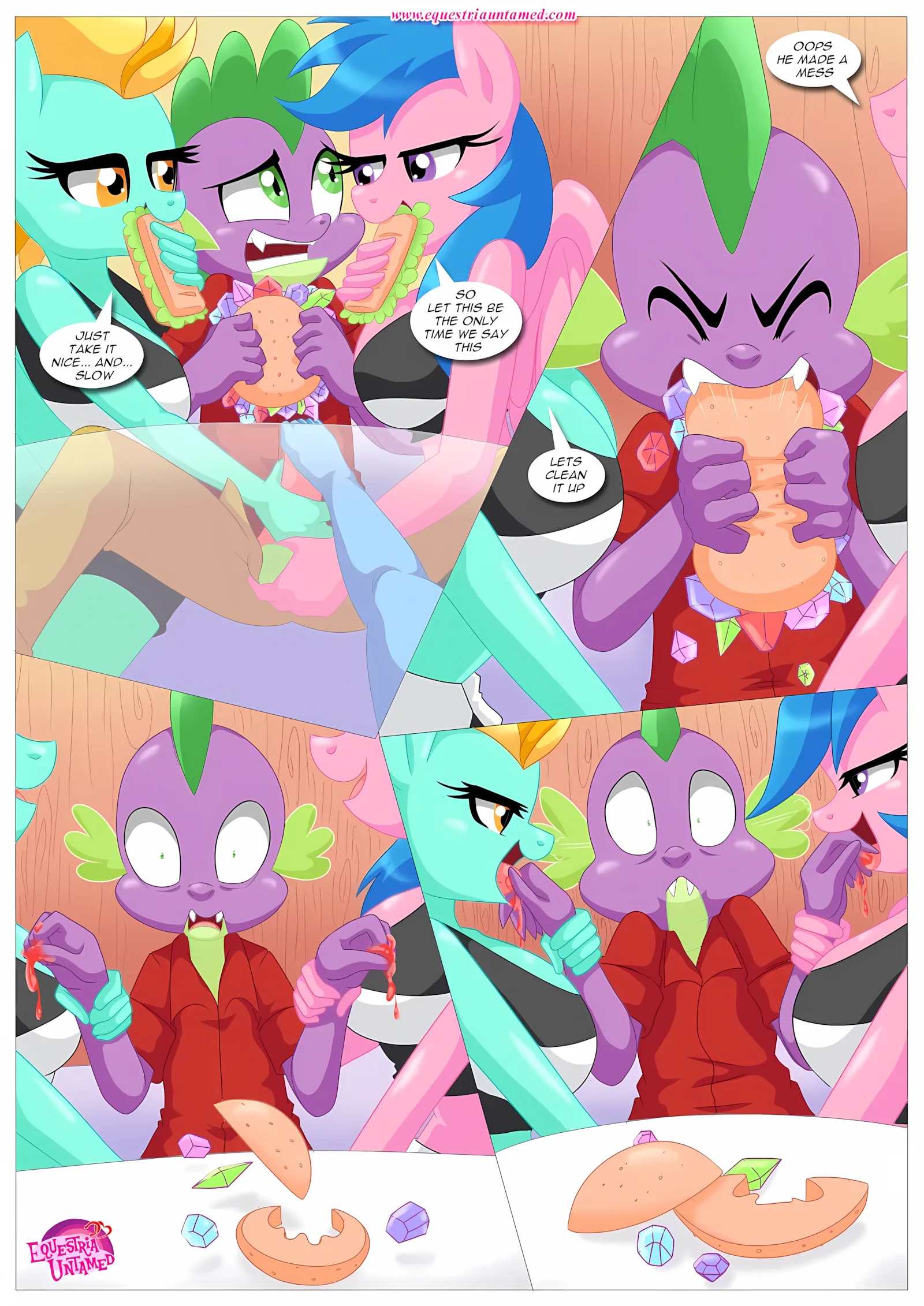 Spike’s Harem (My Little Pony – Friendship Is Magic) [PalComix], 4 . Rainbow Dash's Game Of Extreme PDA - Chapter 4 (My Little Pony - Friendship Is Magic) [PalComix], page 25 of 42