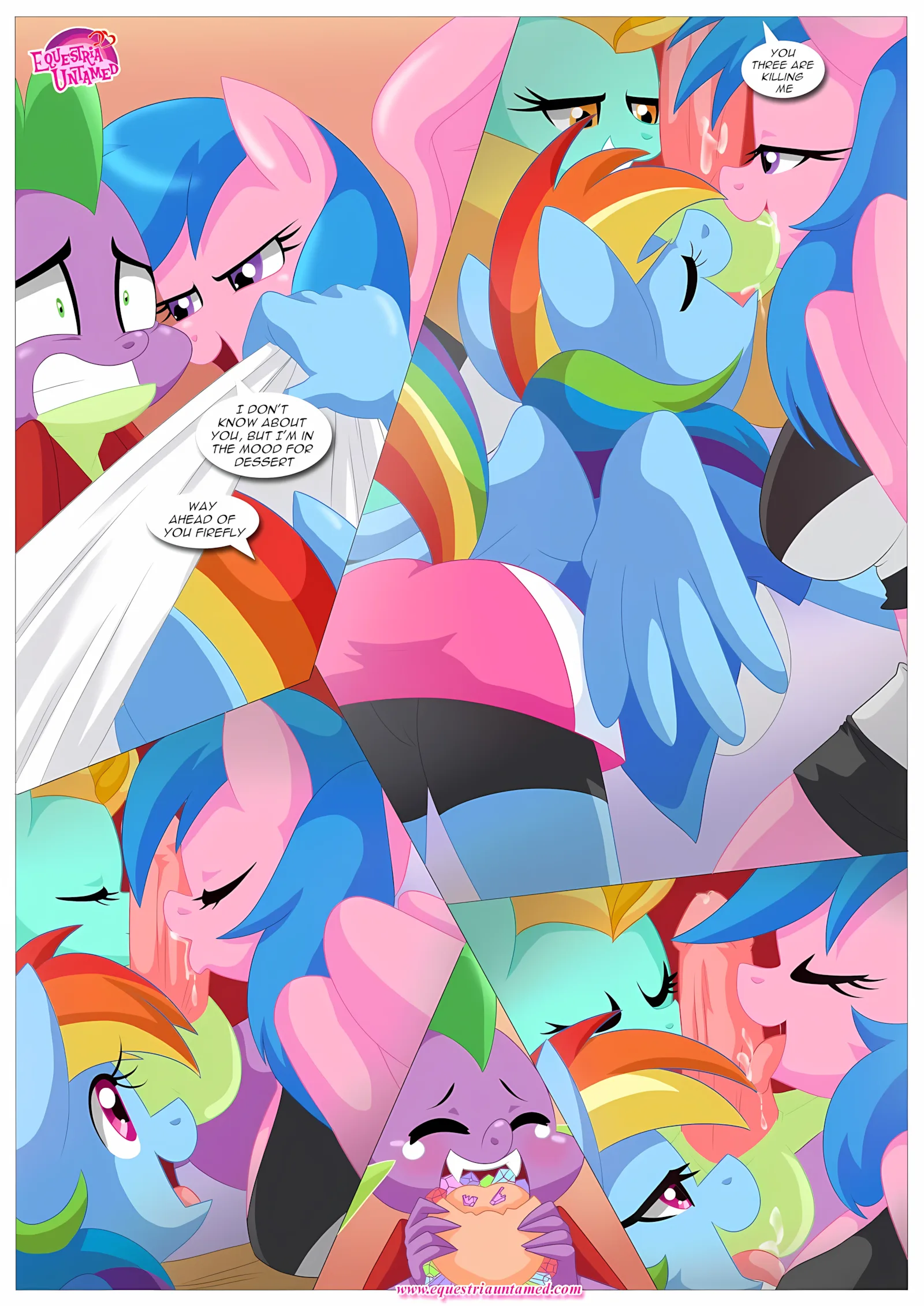 Spike’s Harem (My Little Pony – Friendship Is Magic) [PalComix], 4 . Rainbow Dash's Game Of Extreme PDA - Chapter 4 (My Little Pony - Friendship Is Magic) [PalComix], page 26 of 42