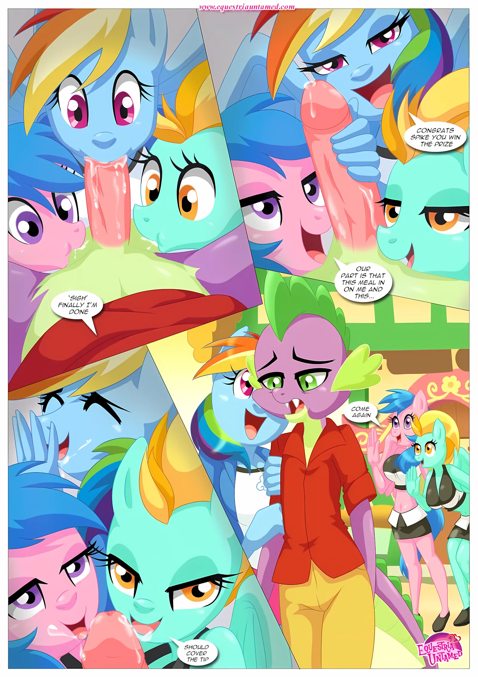 Spike’s Harem (My Little Pony – Friendship Is Magic) [PalComix], 4 . Rainbow Dash's Game Of Extreme PDA - Chapter 4 (My Little Pony - Friendship Is Magic) [PalComix], page 27 of 42