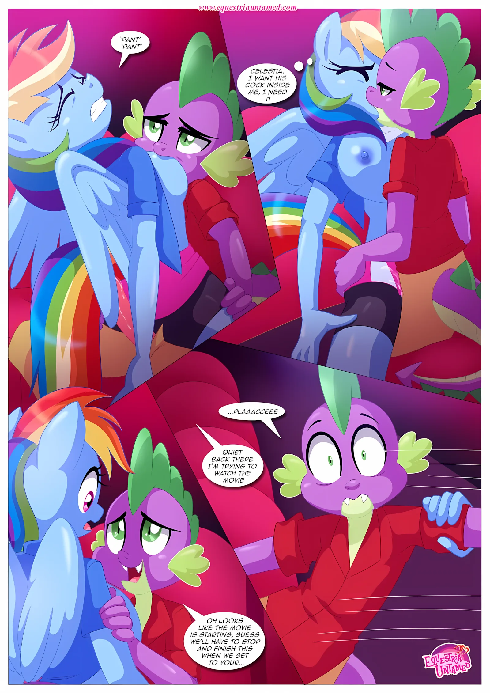 Spike’s Harem (My Little Pony – Friendship Is Magic) [PalComix], 4 . Rainbow Dash's Game Of Extreme PDA - Chapter 4 (My Little Pony - Friendship Is Magic) [PalComix], page 31 of 42