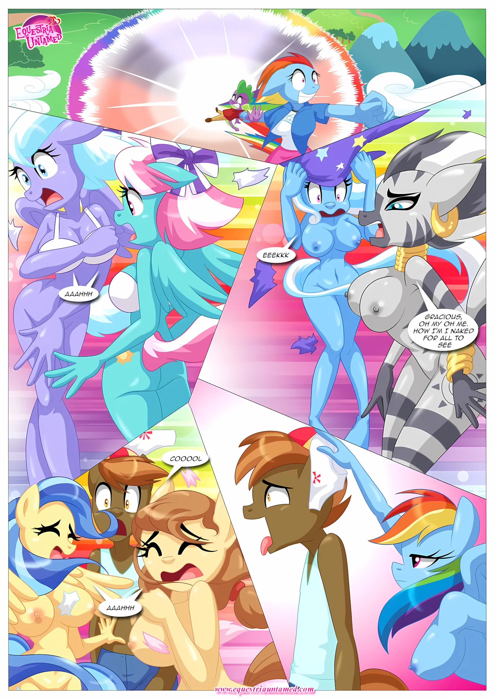 Spike’s Harem (My Little Pony – Friendship Is Magic) [PalComix], 4 . Rainbow Dash's Game Of Extreme PDA - Chapter 4 (My Little Pony - Friendship Is Magic) [PalComix], page 32 of 42