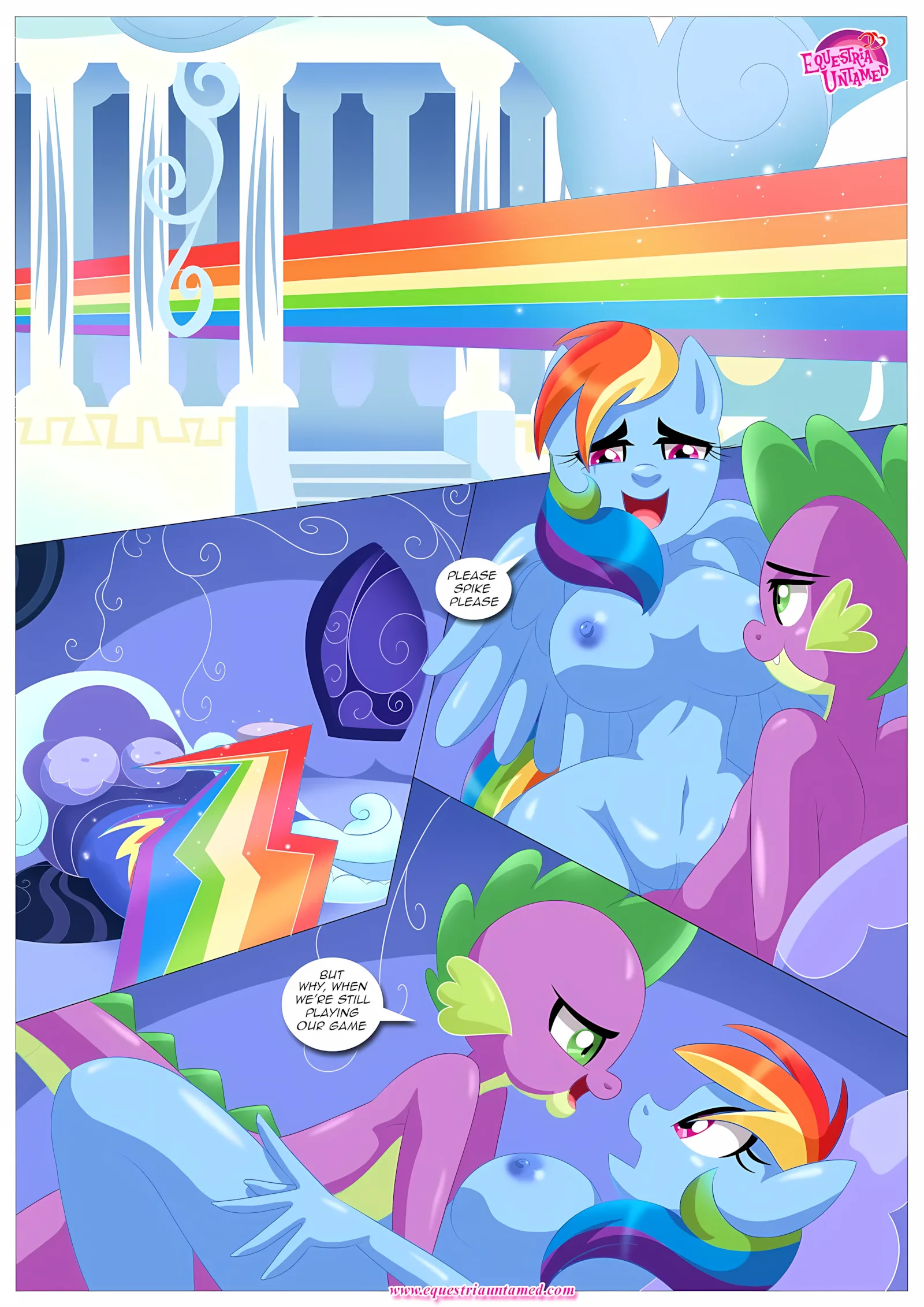 Spike’s Harem (My Little Pony – Friendship Is Magic) [PalComix], 4 . Rainbow Dash's Game Of Extreme PDA - Chapter 4 (My Little Pony - Friendship Is Magic) [PalComix], page 33 of 42