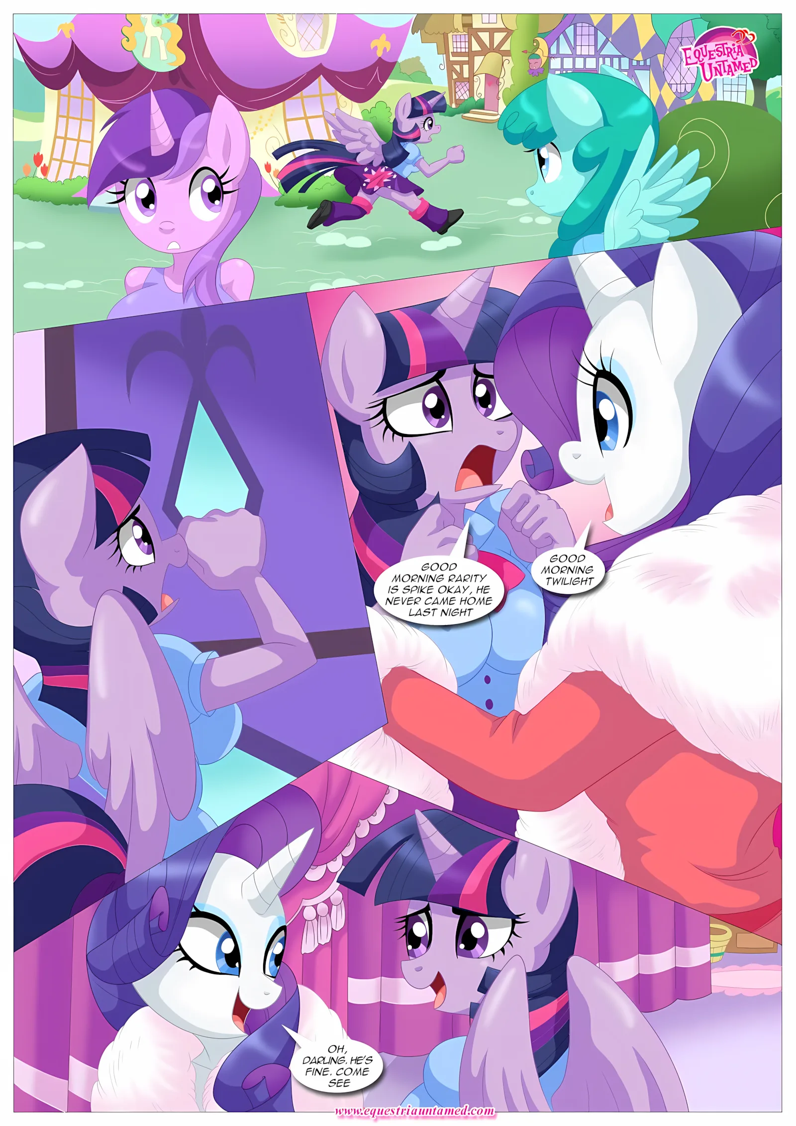 Spike’s Harem (My Little Pony – Friendship Is Magic) [PalComix], 4 . Rainbow Dash's Game Of Extreme PDA - Chapter 4 (My Little Pony - Friendship Is Magic) [PalComix], page 6 of 42