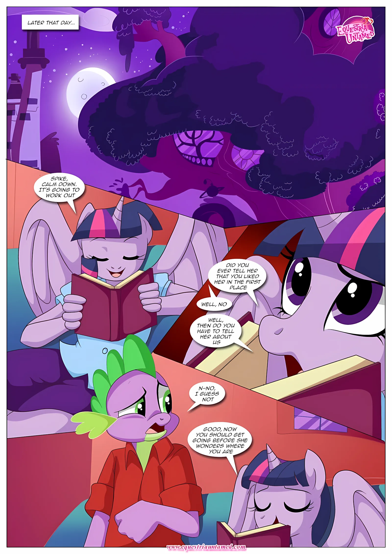 Spike’s Harem (My Little Pony – Friendship Is Magic) [PalComix], 3 . How To Discipline Your Dragon - Chapter 3 (My Little Pony - Friendship Is Magic) [PalComix], page 14 of 40