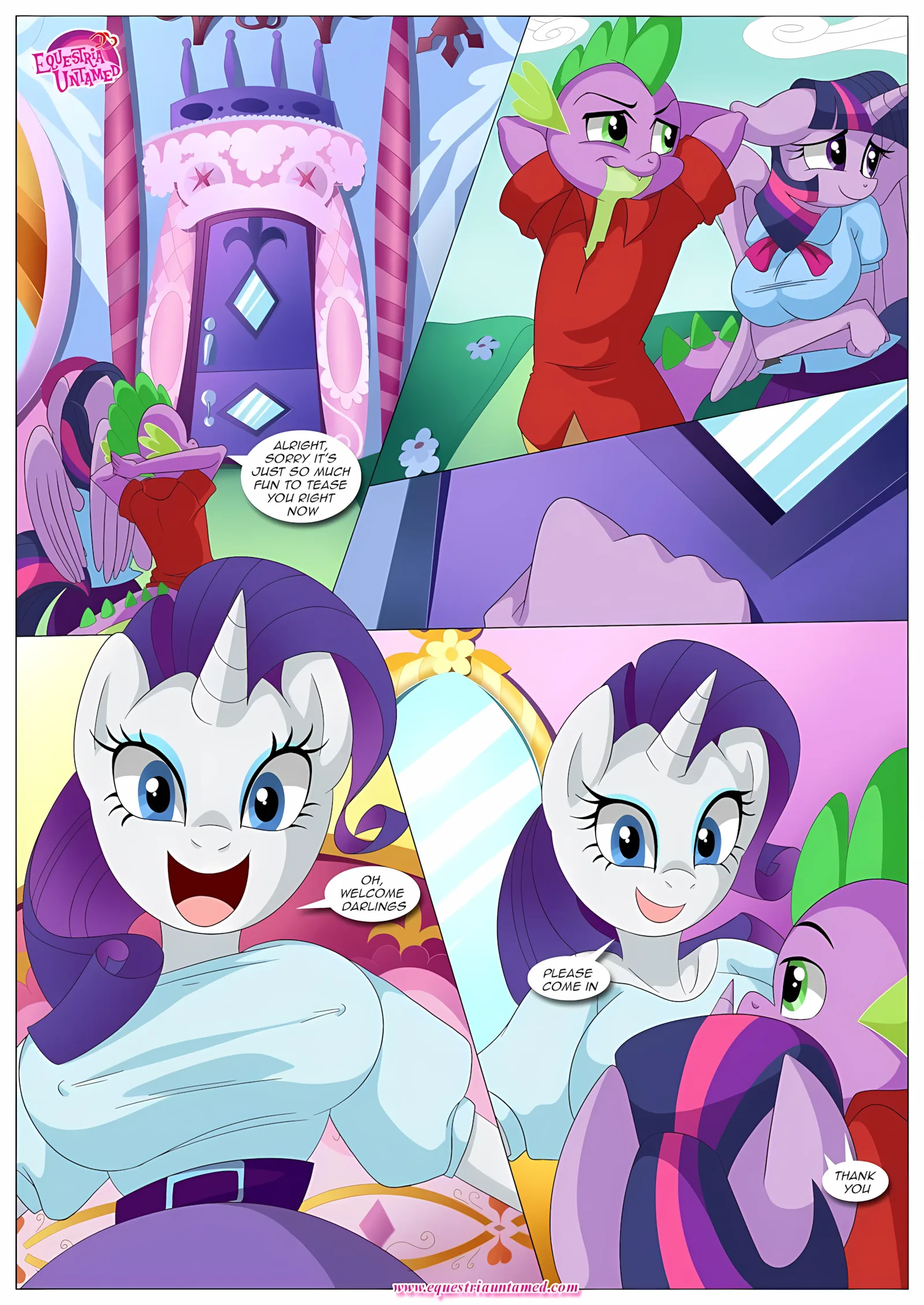 Spike’s Harem (My Little Pony – Friendship Is Magic) [PalComix], 3 . How To Discipline Your Dragon - Chapter 3 (My Little Pony - Friendship Is Magic) [PalComix], page 9 of 40