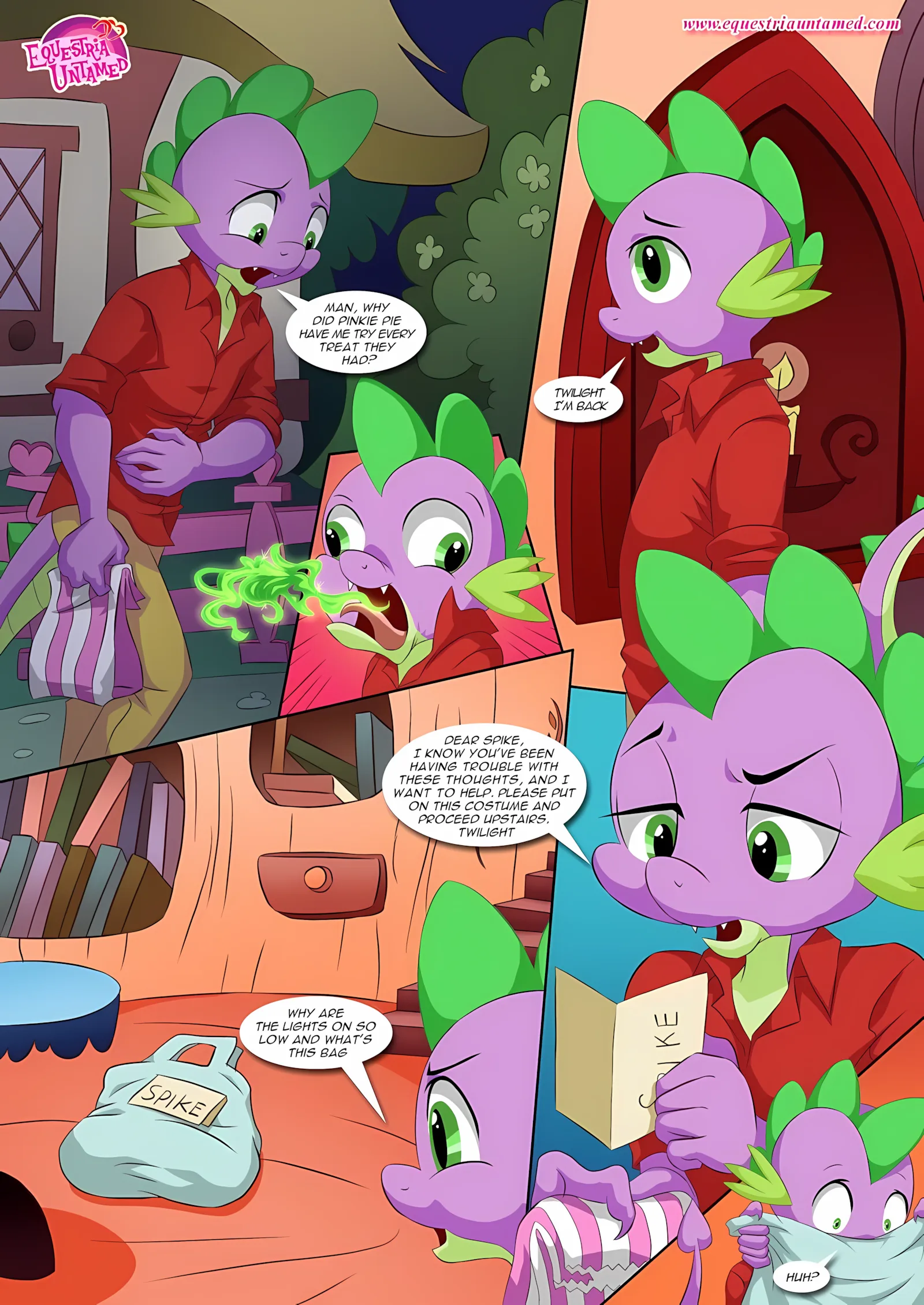 Spike’s Harem (My Little Pony – Friendship Is Magic) [PalComix], 2 . Sex Ed With Miss Twilight Sparkle - Chapter 2 (My Little Pony - Friendship Is Magic) [PalComix], page 14 of 34