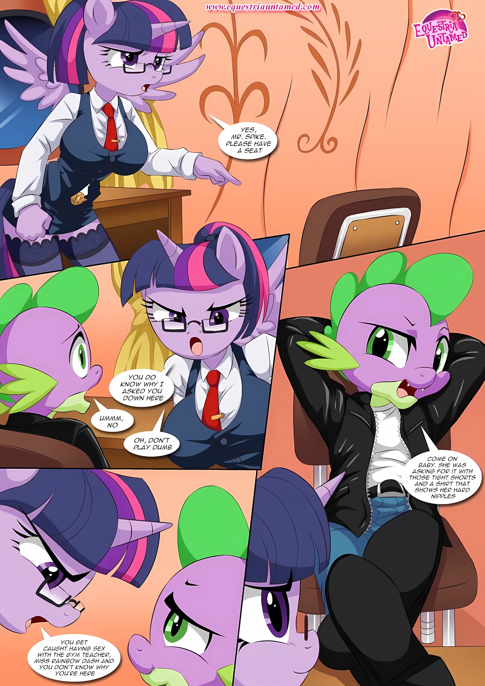 Spike’s Harem (My Little Pony – Friendship Is Magic) [PalComix], 2 . Sex Ed With Miss Twilight Sparkle - Chapter 2 (My Little Pony - Friendship Is Magic) [PalComix], page 17 of 34