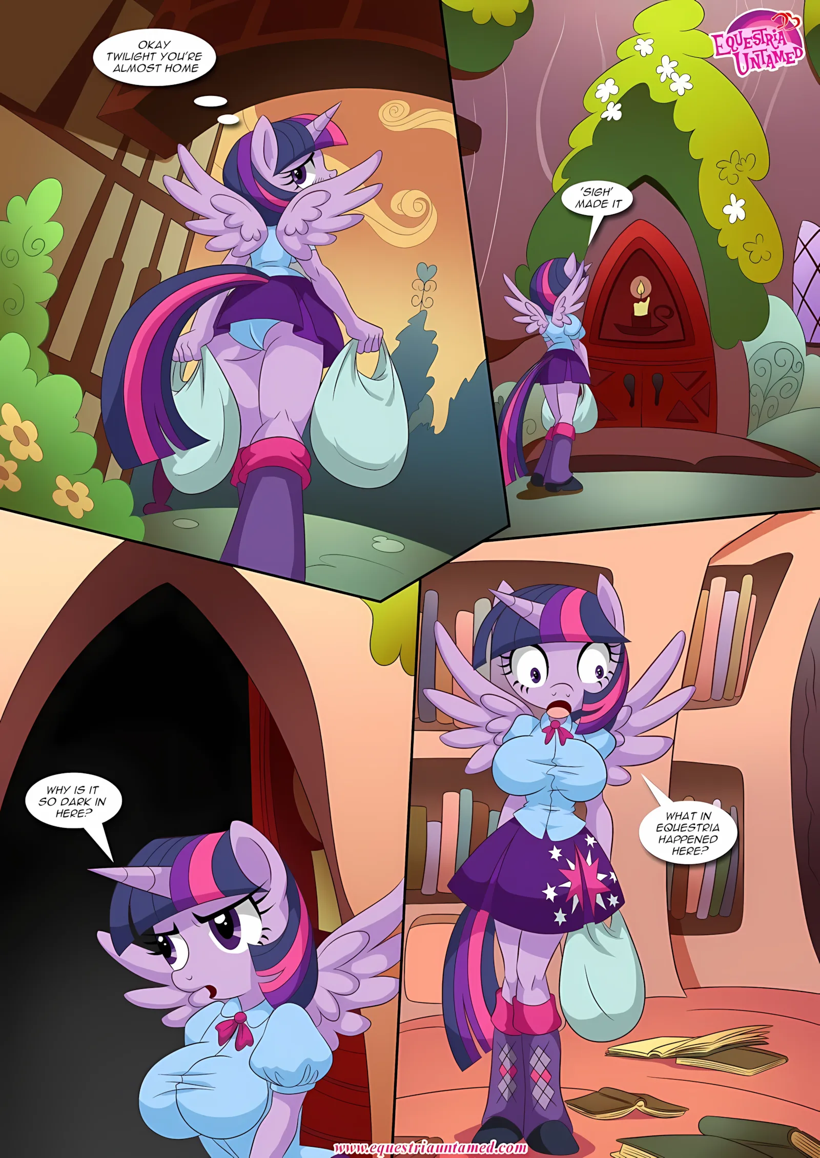 Spike’s Harem (My Little Pony – Friendship Is Magic) [PalComix], 2 . Sex Ed With Miss Twilight Sparkle - Chapter 2 (My Little Pony - Friendship Is Magic) [PalComix], page 3 of 34