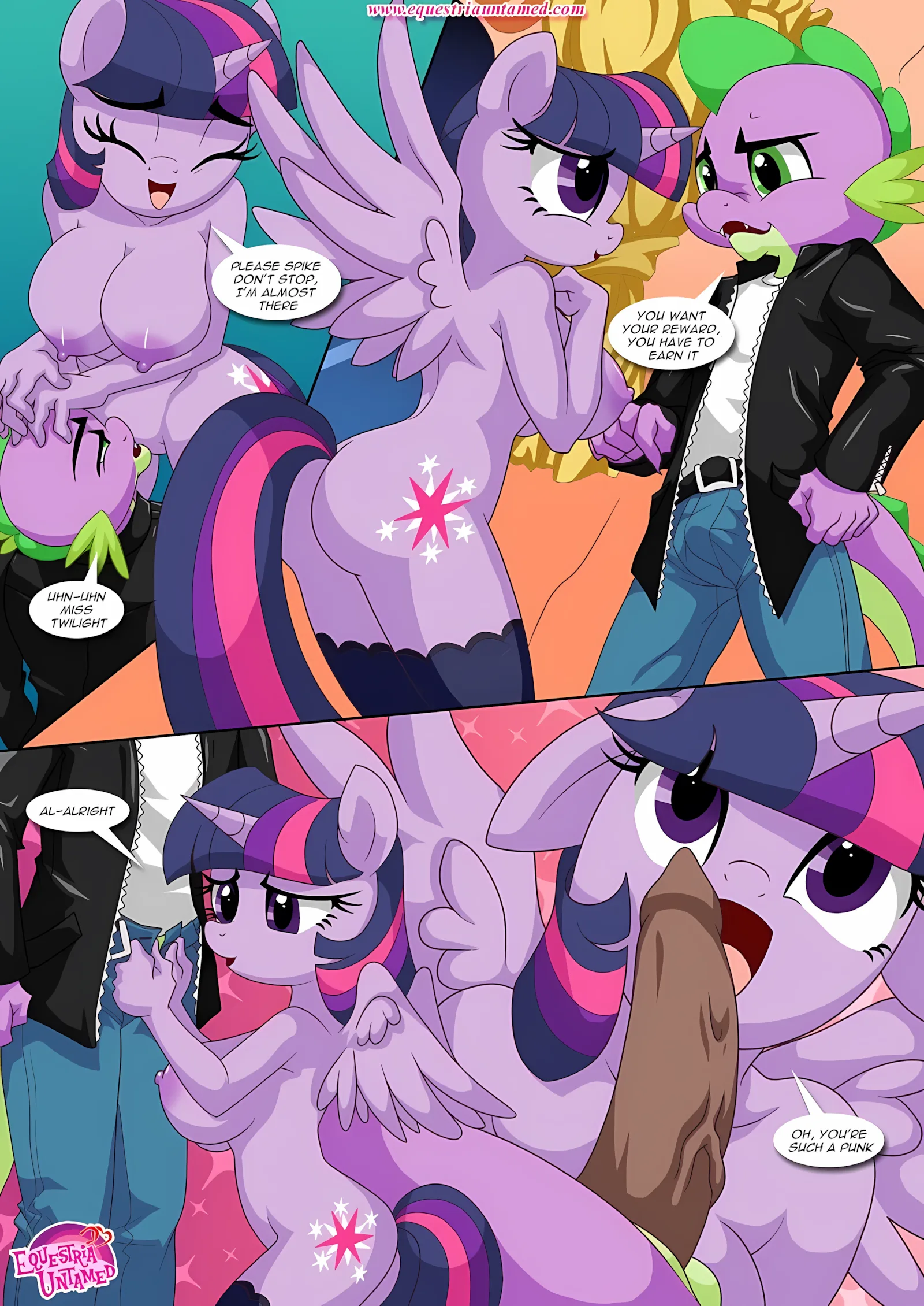 Spike’s Harem (My Little Pony – Friendship Is Magic) [PalComix], 2 . Sex Ed With Miss Twilight Sparkle - Chapter 2 (My Little Pony - Friendship Is Magic) [PalComix], page 24 of 34