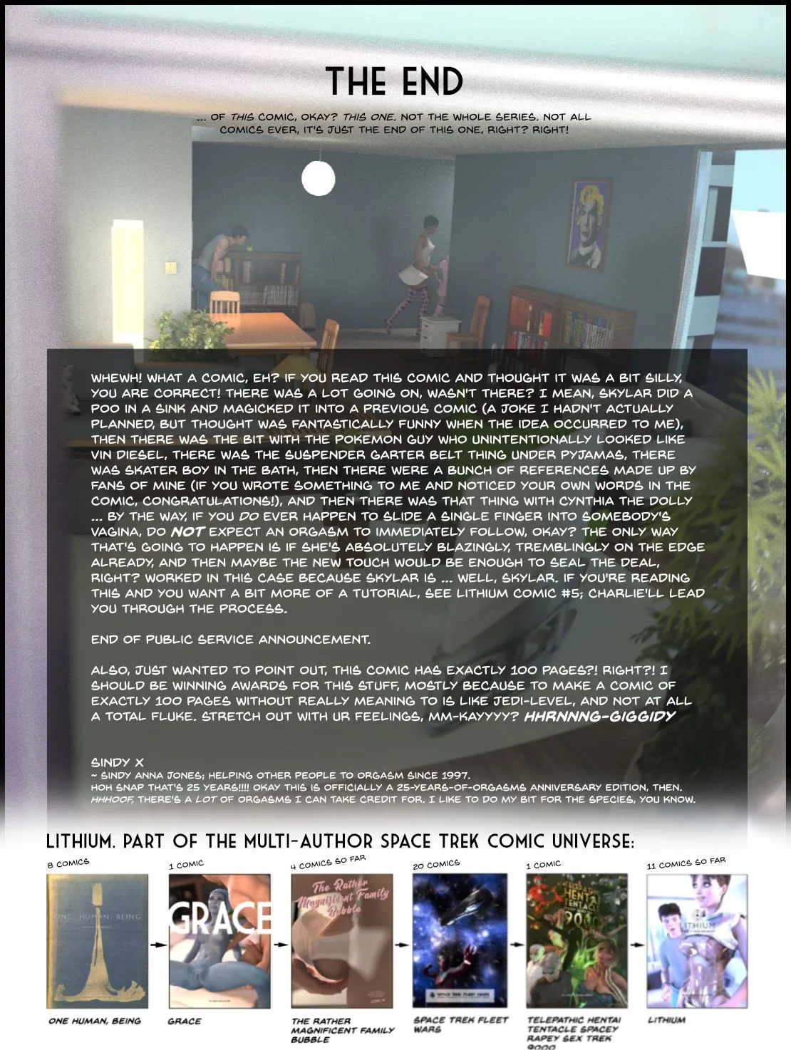 The Lithium – Have Spacesuit [Sindy Anna Jones], 11 . Lithium - Shampooing My Sister - Chapter 11 [Sindy Anna Jones], page 100 of 100