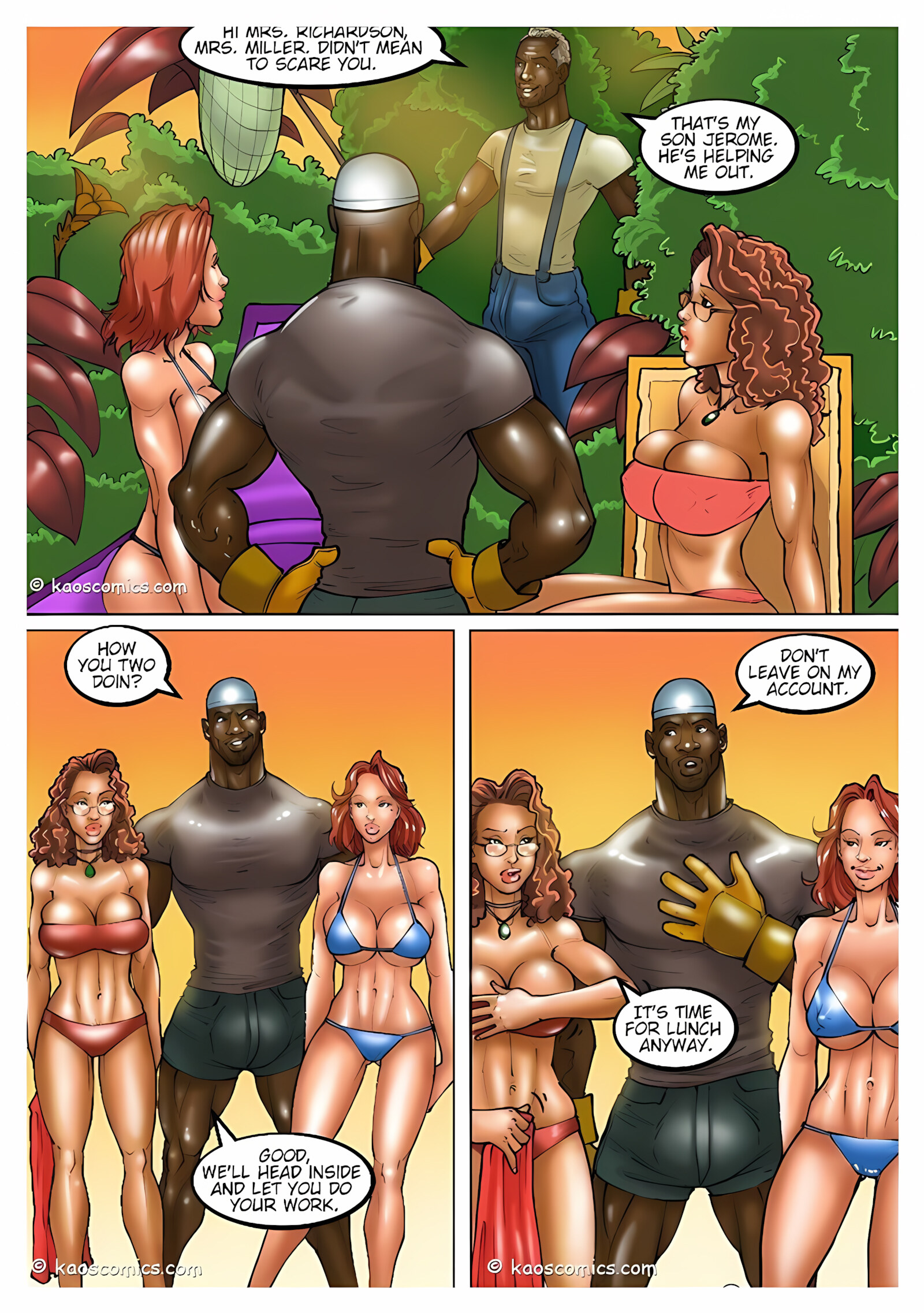 The Wife And The Black Gardeners [KaosComics], The Wife And The Black Gardeners 1, page 4 of 40