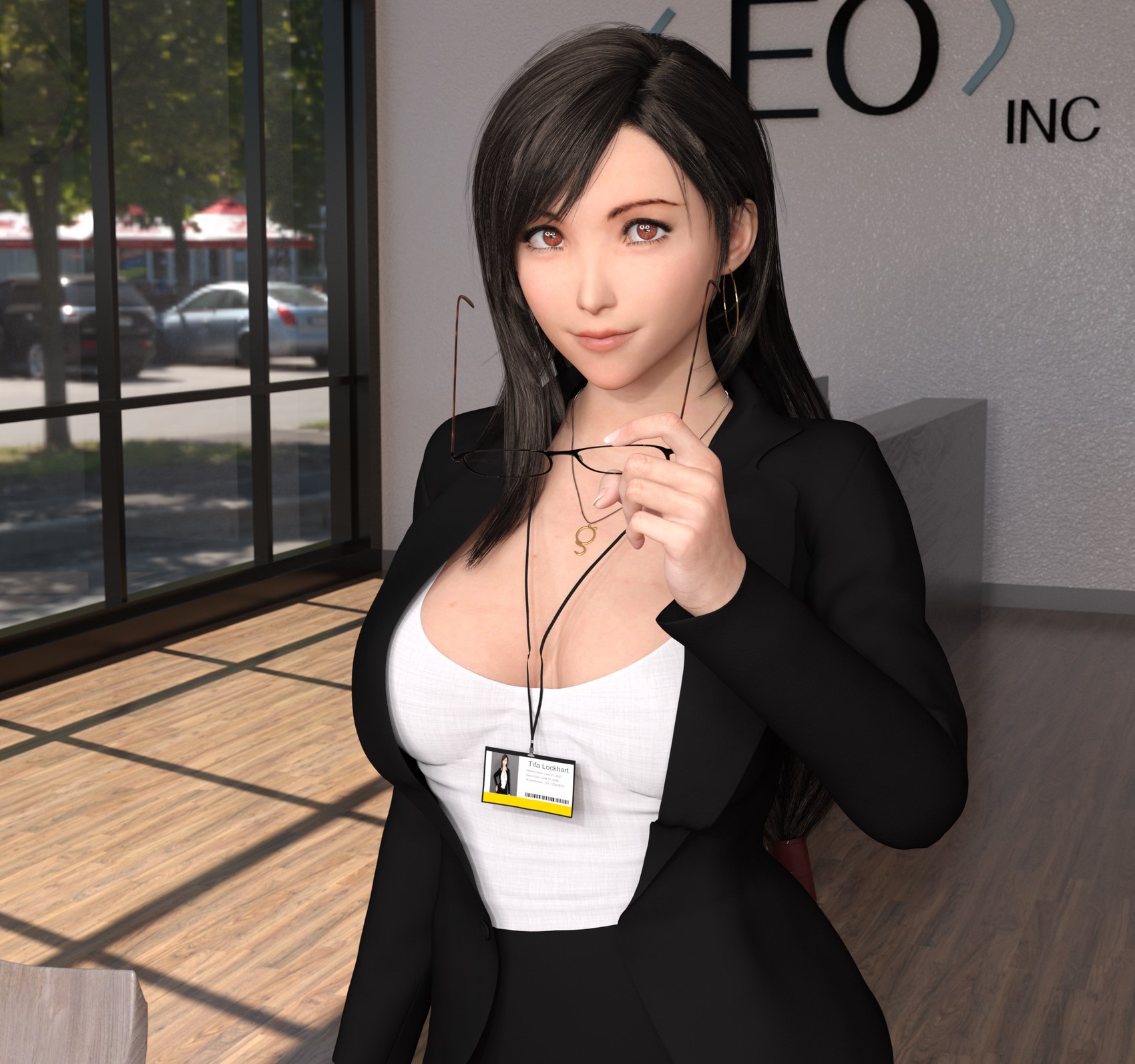 Tifa in office lady outfit [Komico], Tifa in office lady outfit, page 1 of 10