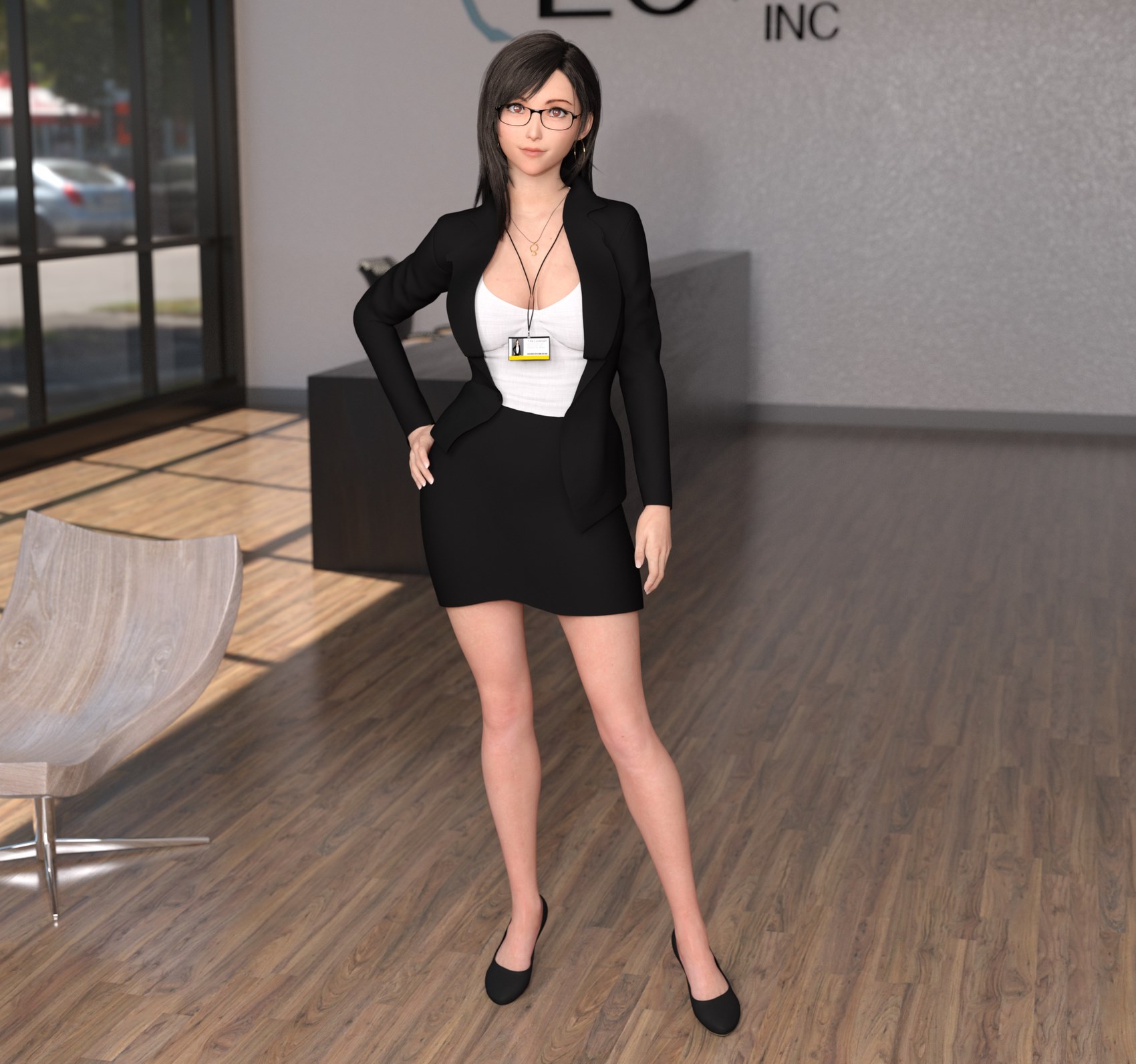 Tifa in office lady outfit [Komico], Tifa in office lady outfit, page 7 of 10