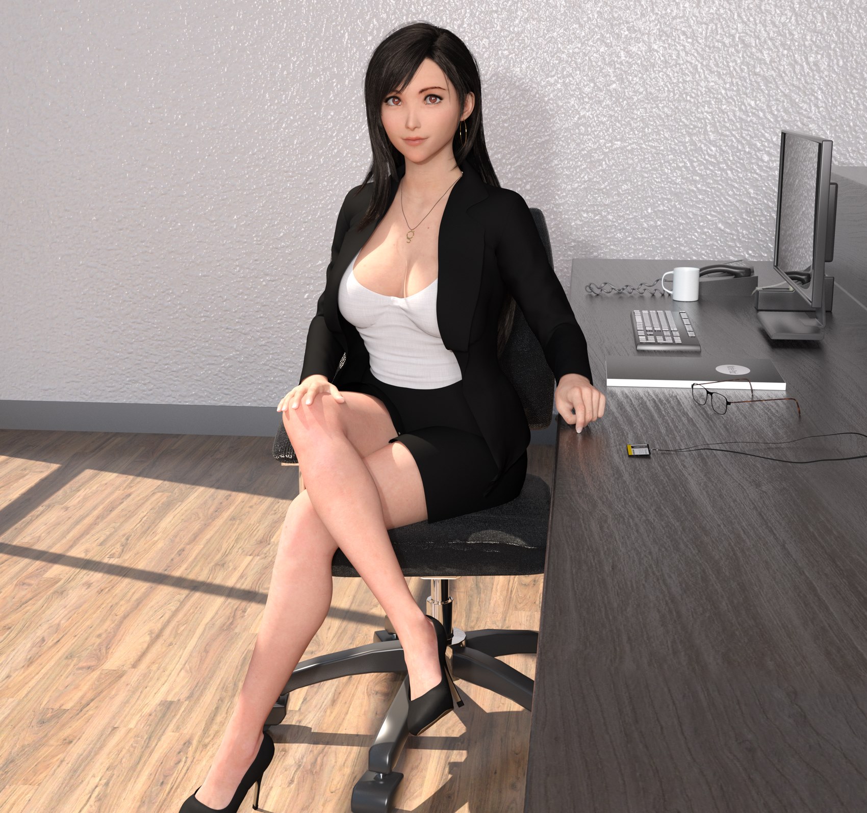 Tifa in office lady outfit [Komico], Tifa in office lady outfit, page 8 of 10